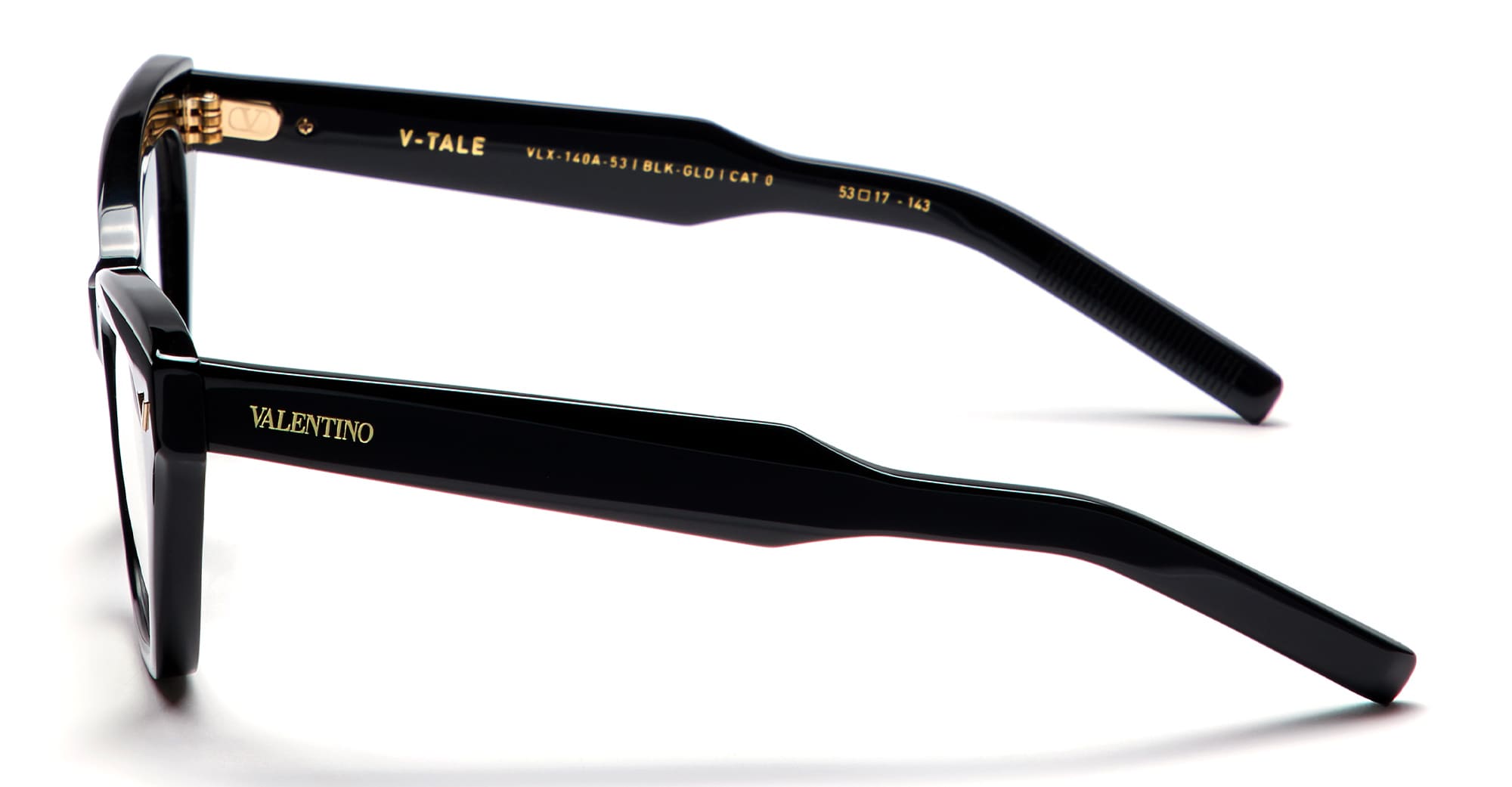 Valentino Eyewear Cat-eye Frame Glasses In Black