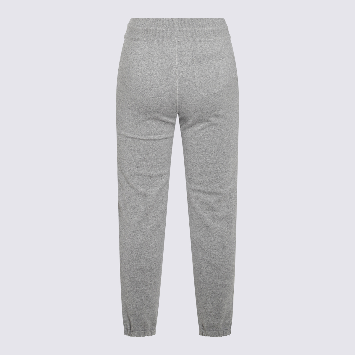 Shop Loro Piana Grey Wool Pants In Flannel Melange