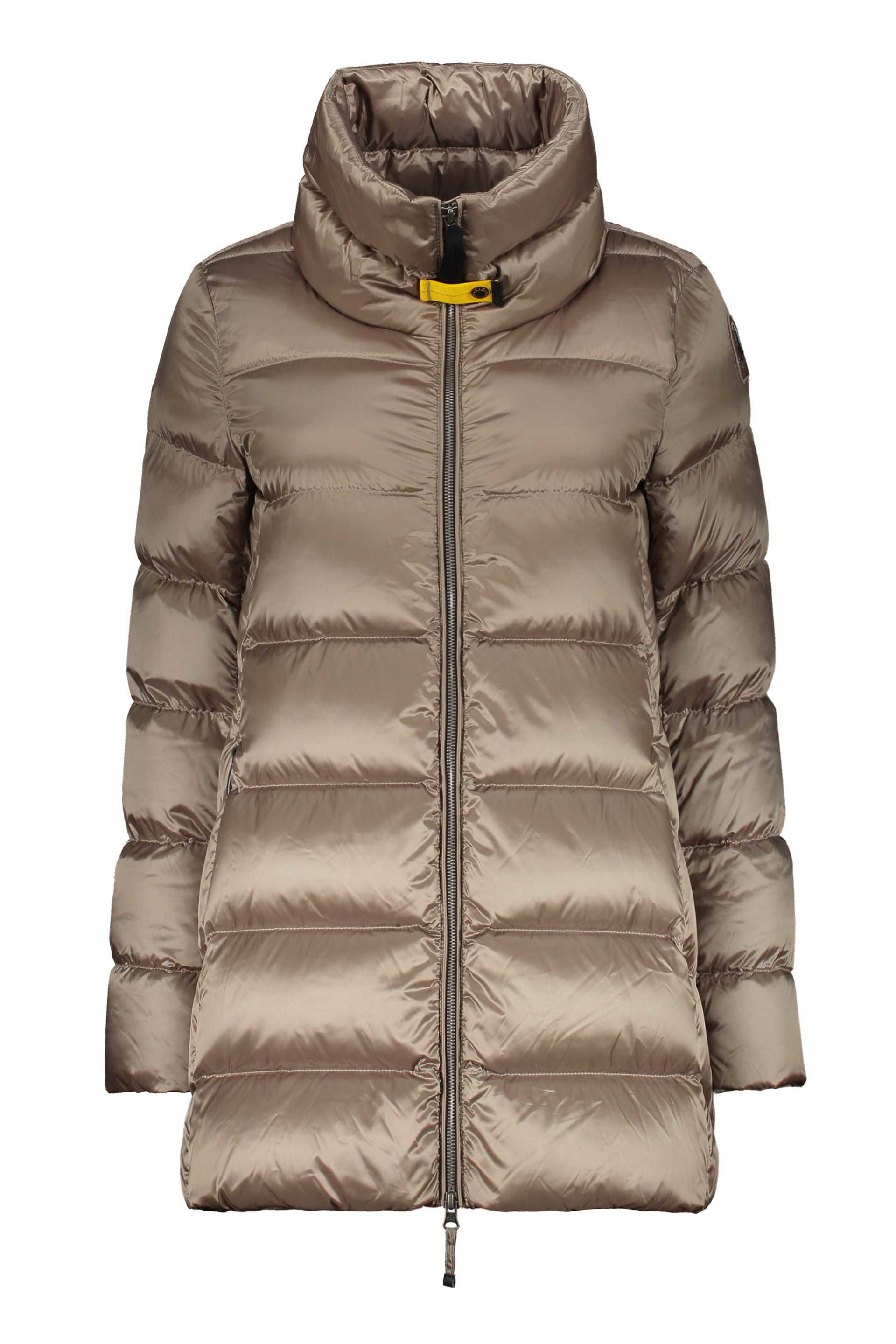 Shop Parajumpers Aline Full Zip Down Jacket In Khaki