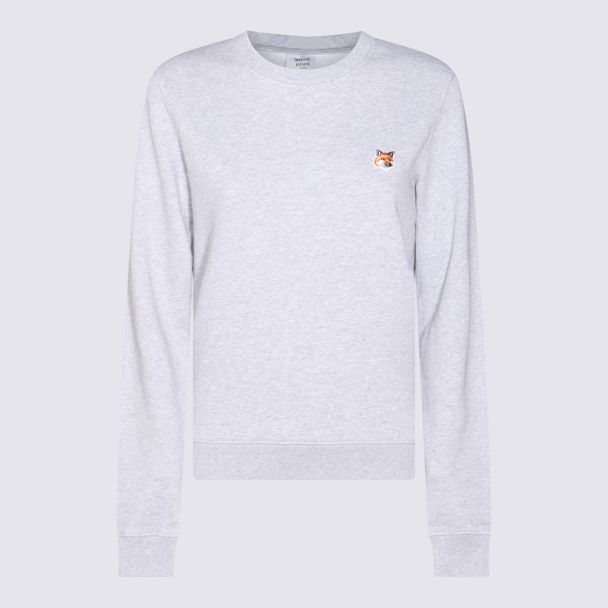 Maison Kitsuné Light Grey Cotton Sweatshirt