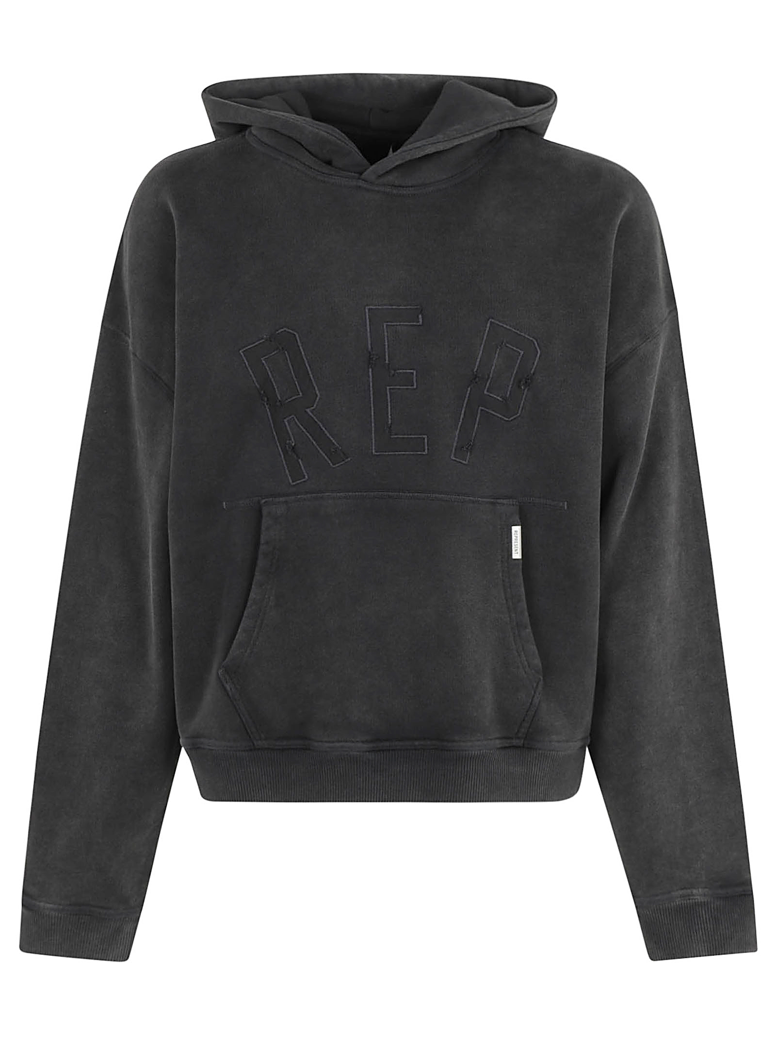 Rep Logo Washed Effect Hoodie