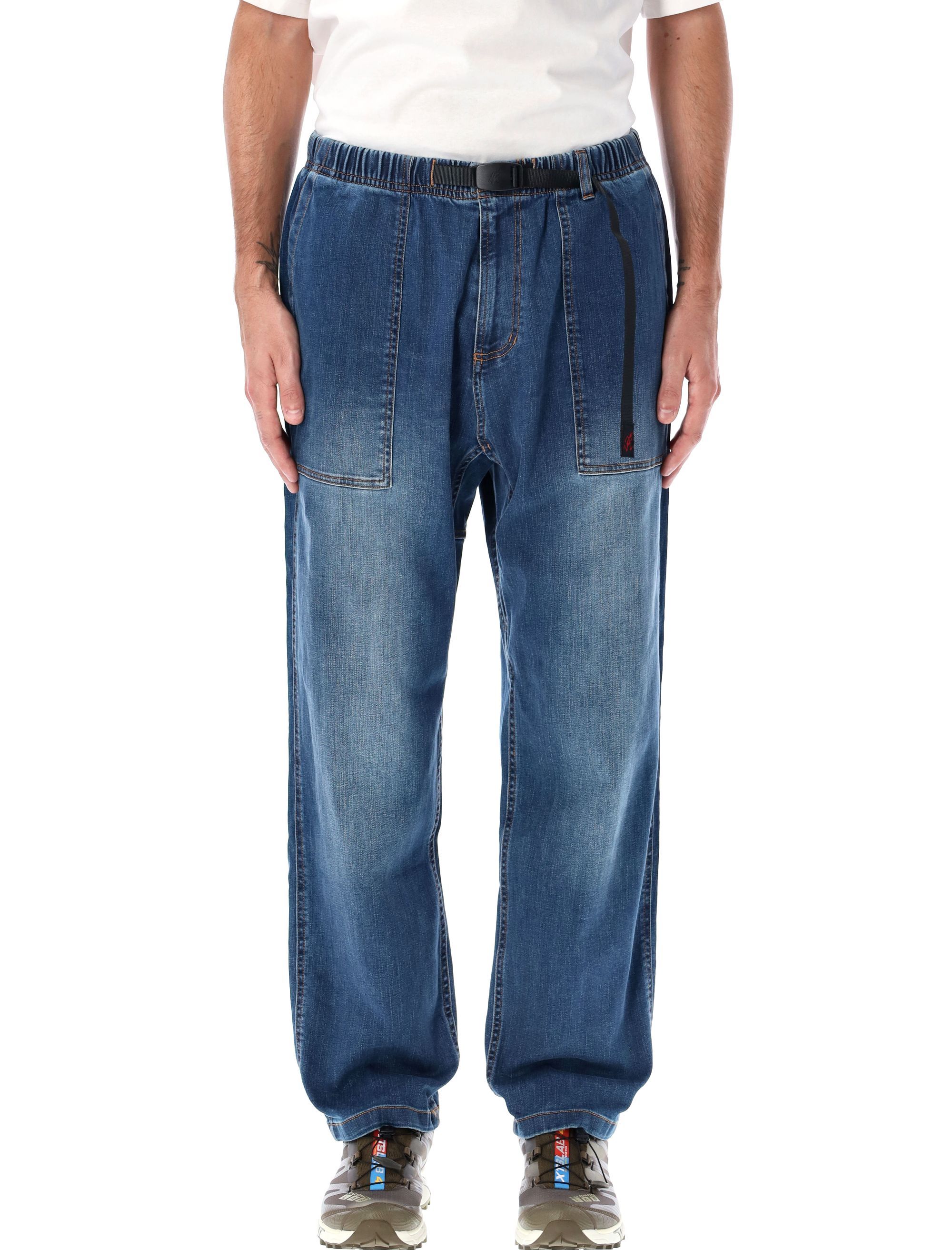 Stretch Denim Loose Tapered Ridge Pant