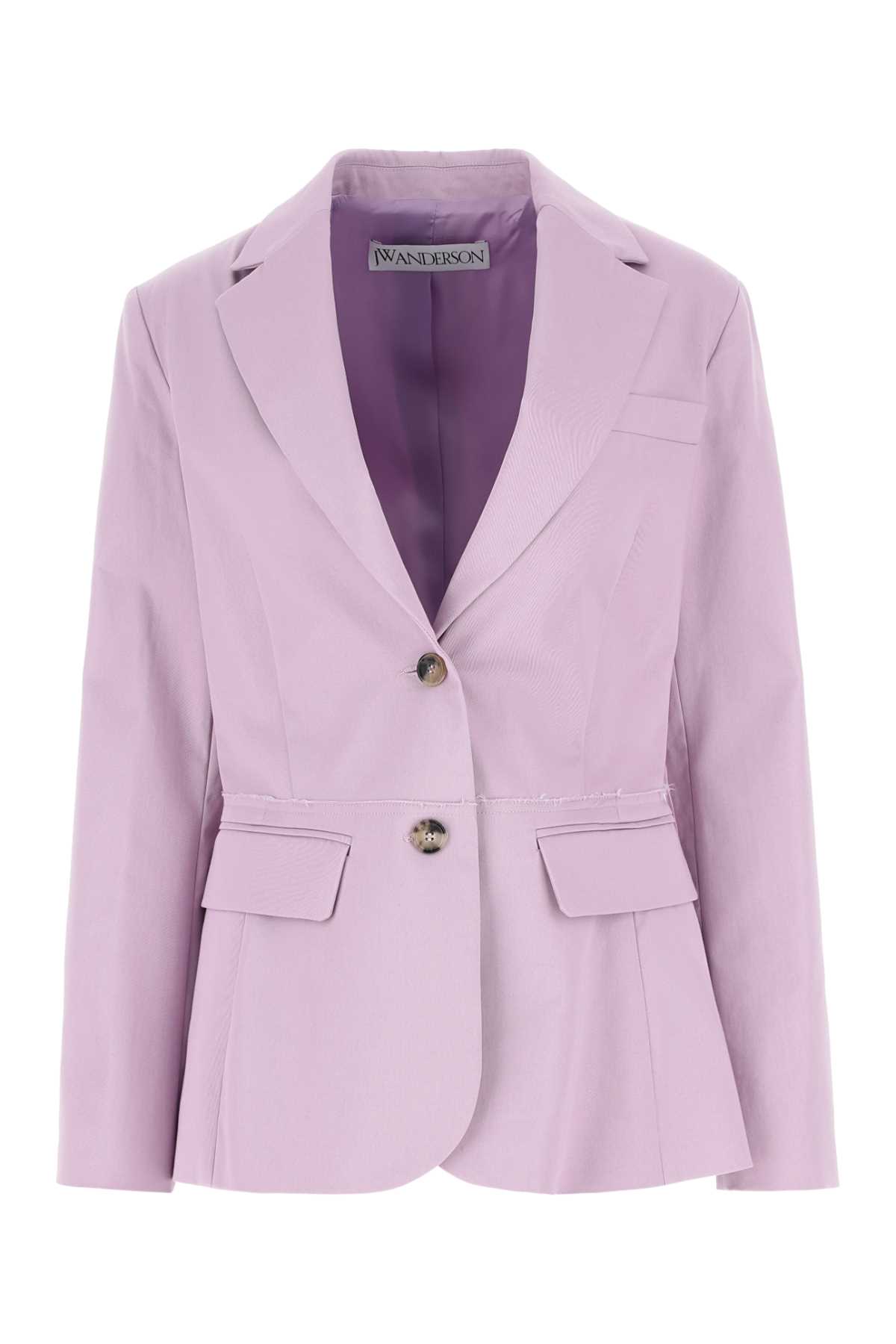 J.W. Anderson J. W. Anderson Lilac Stretch Cotton Blazer