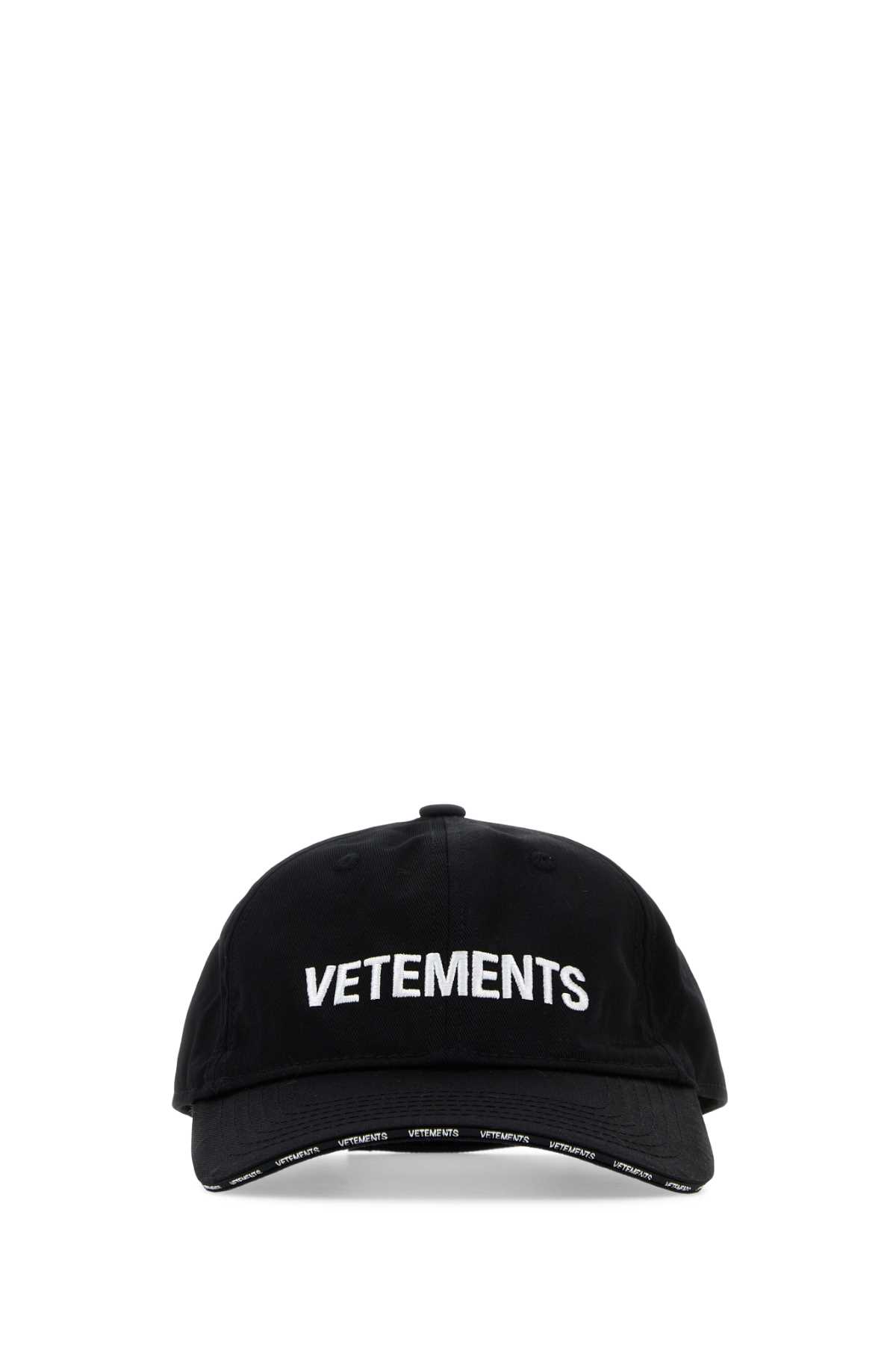 Black Cotton Baseball Cap