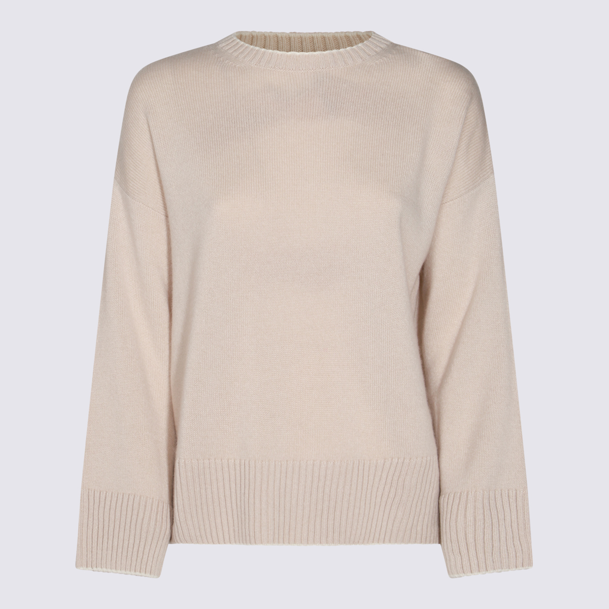 Beige Wool Knitwear