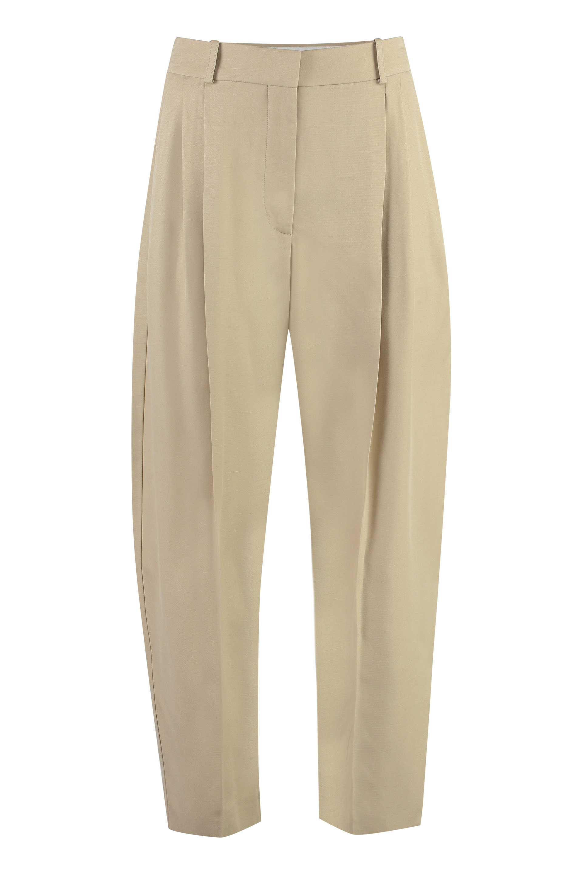 Iconic Cropped Pleated Trousers