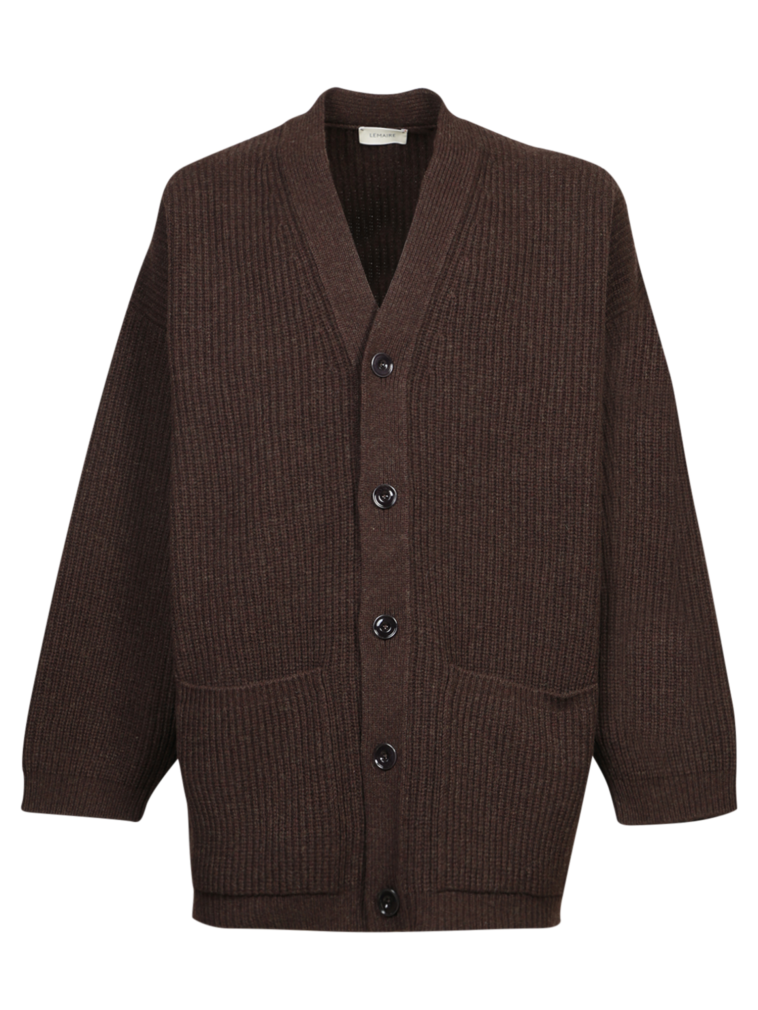 Long Brown Wool Cardigan