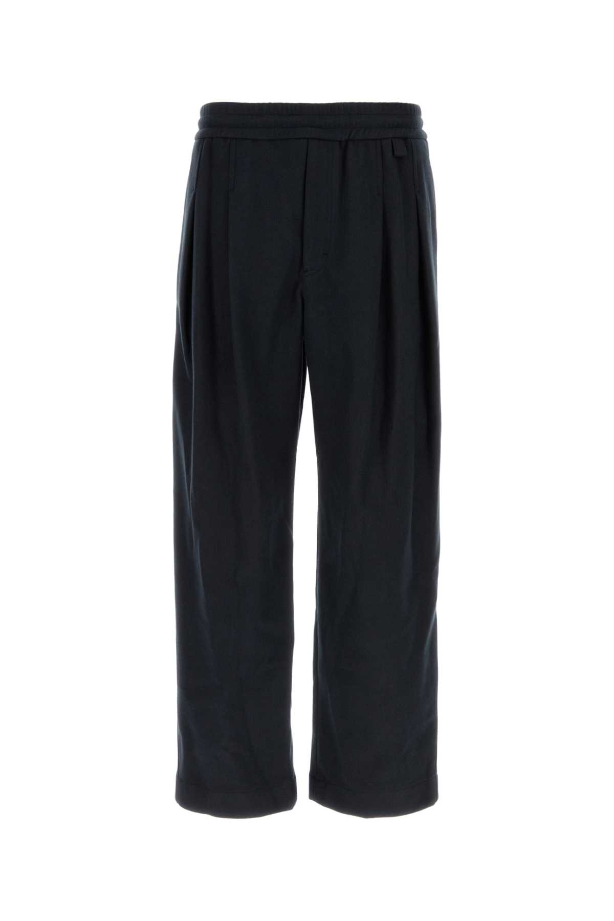 Midnight Blue Polyester Blend Pant