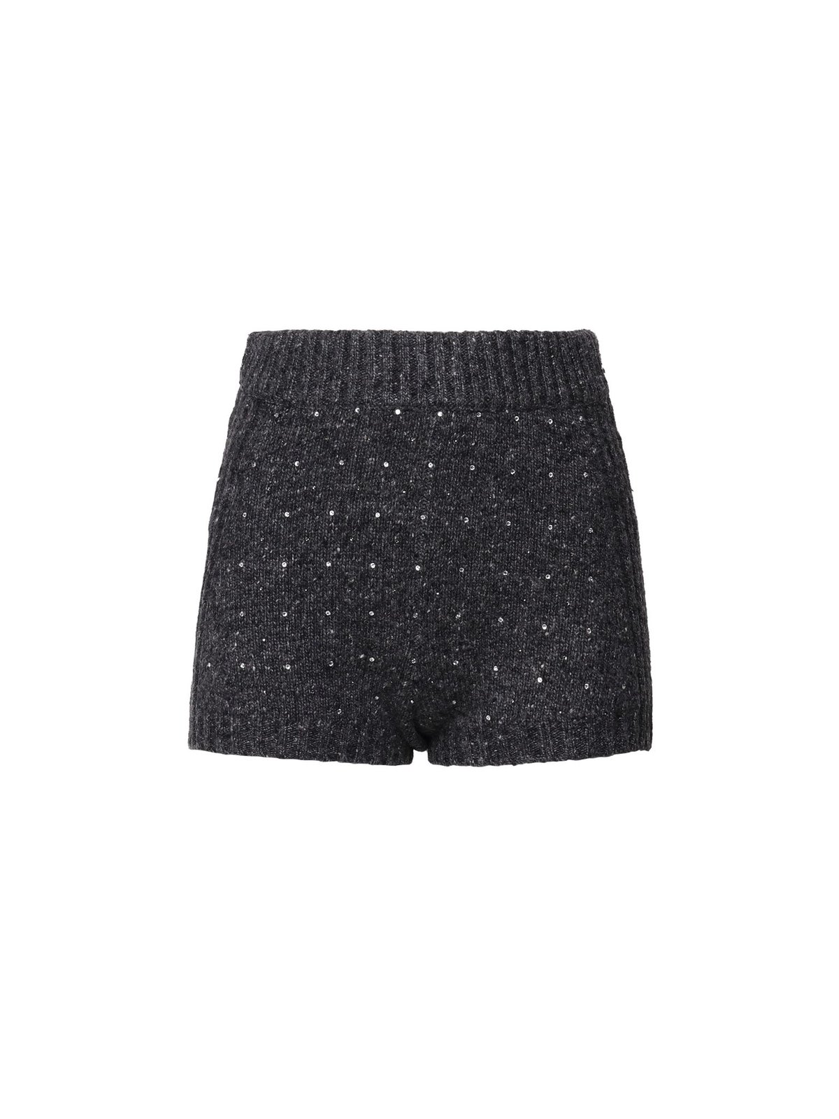 Sequin-embellished Thigh-length Shorts