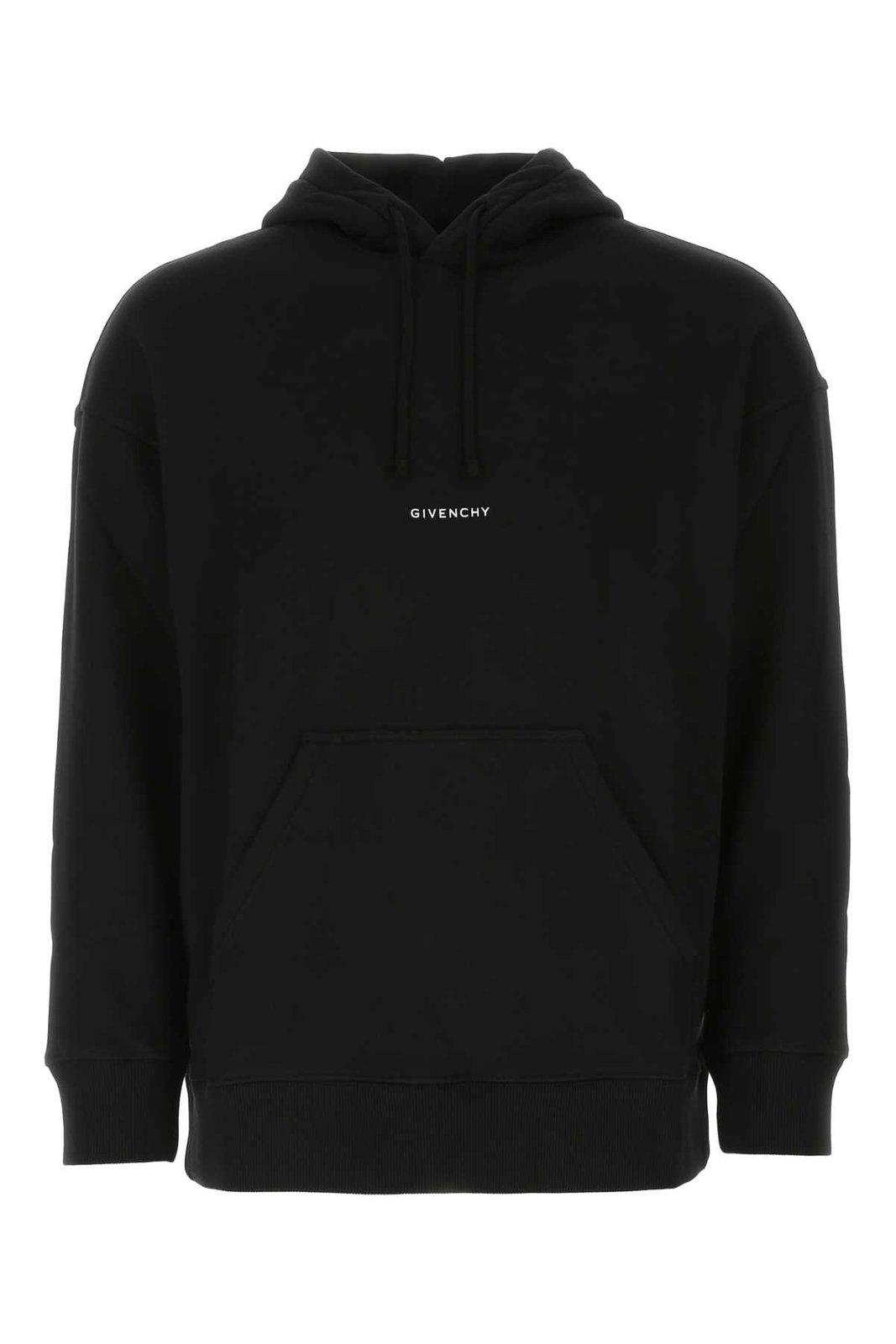 Logo Printed Drawstring Hoodie