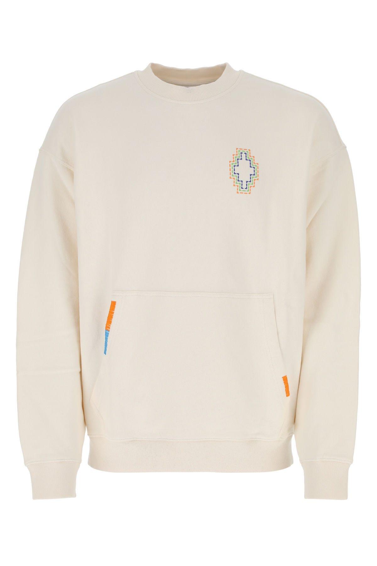 Cream Cotton Oversize Sweatshirt Marcelo Burlon