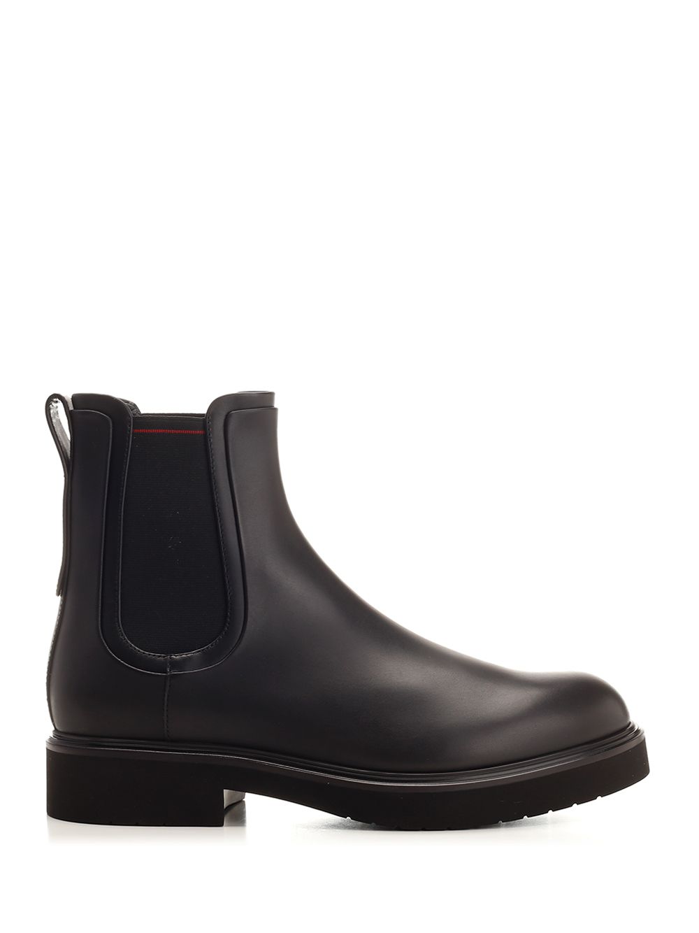 Black Leather Chelsea Boots