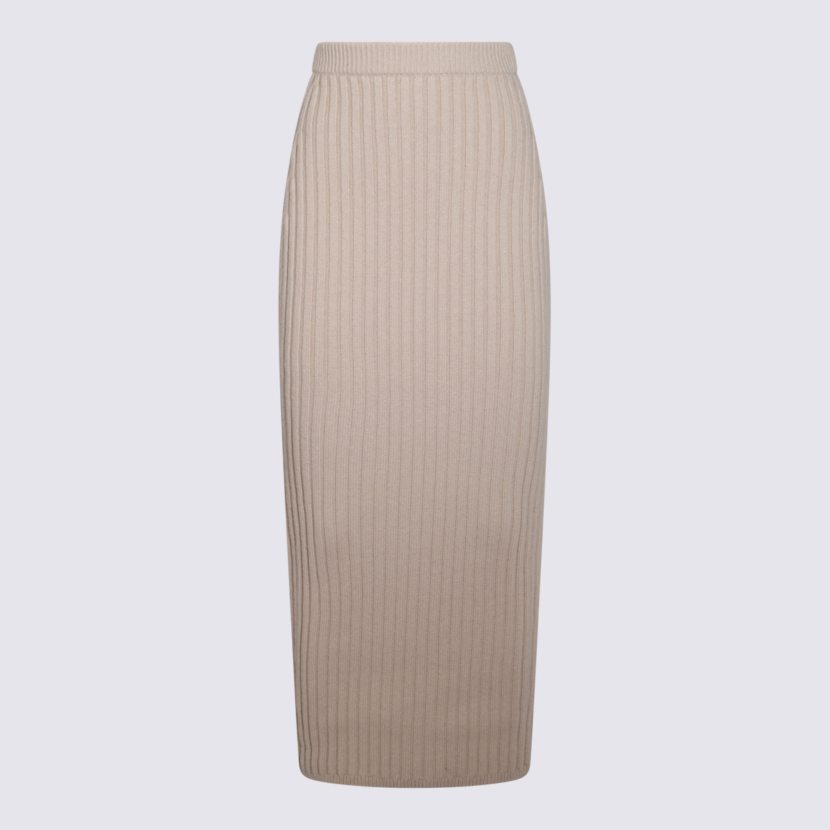 Beige Seta Wool Skirt