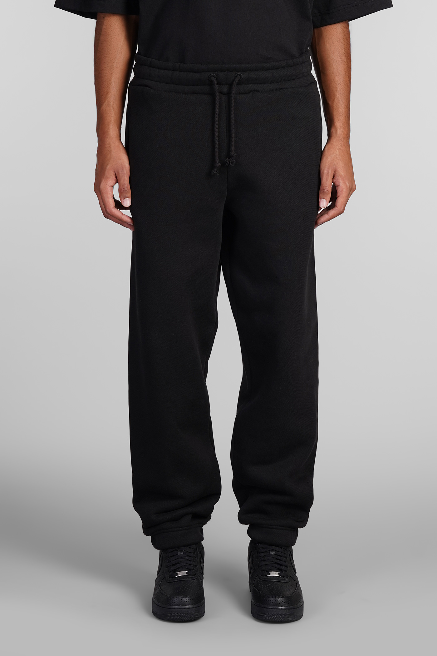 Jogger Uv Pants In Black Cotton