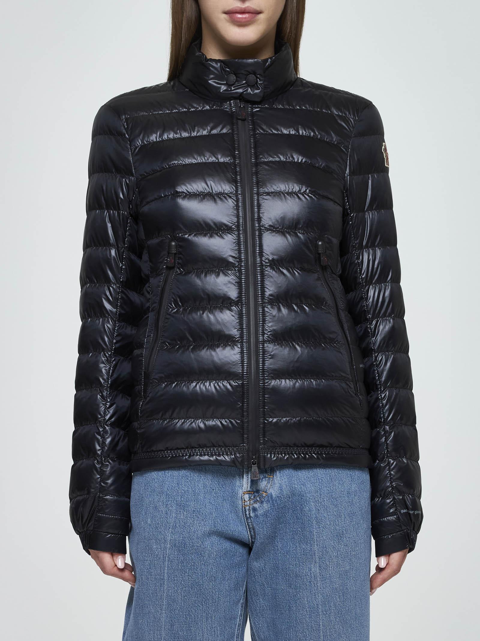 Shop Moncler Walibi Quilted Nylon Down Jacket In Nero