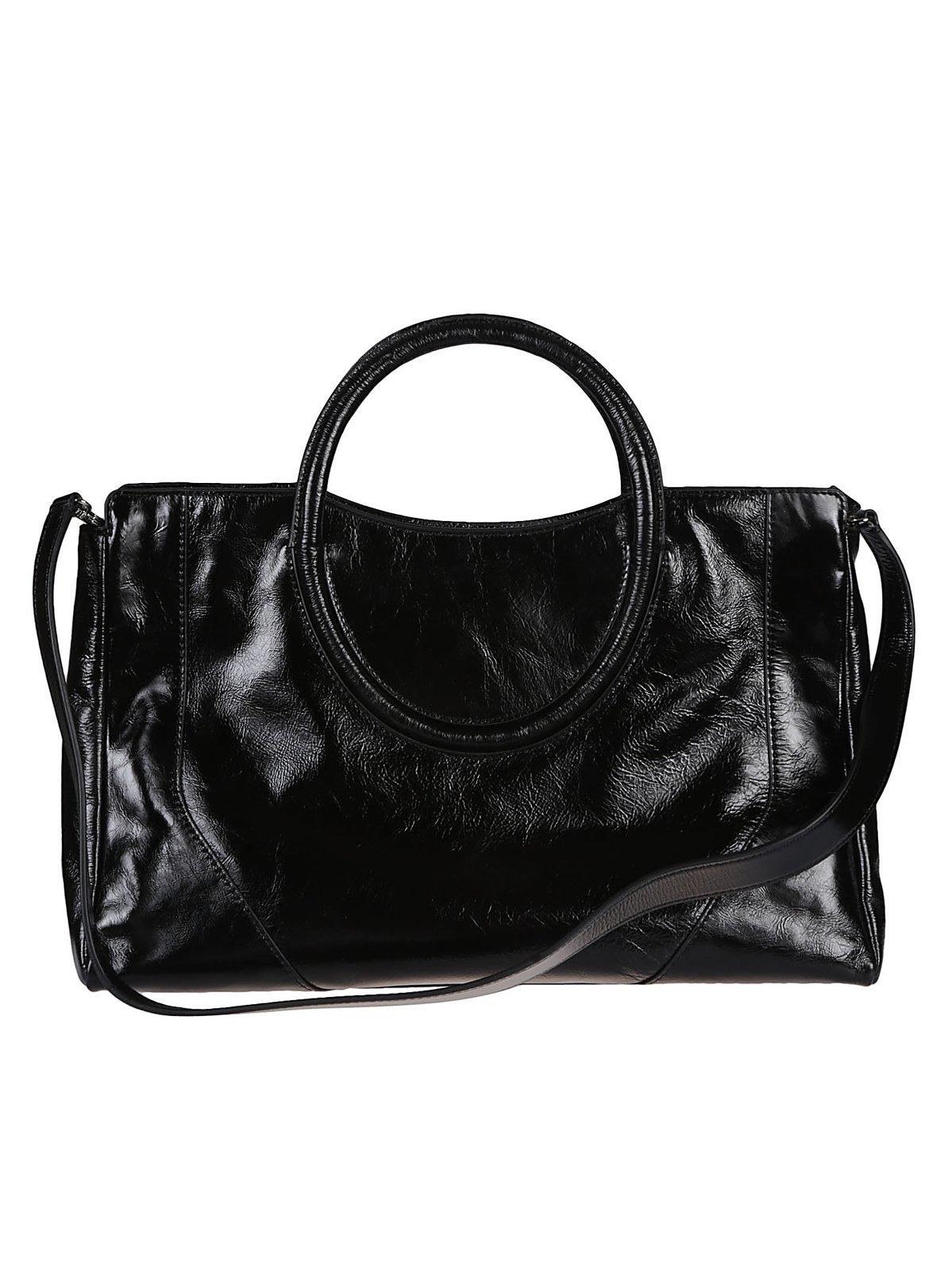 Shop Staud Maude Satchel Bag In Black