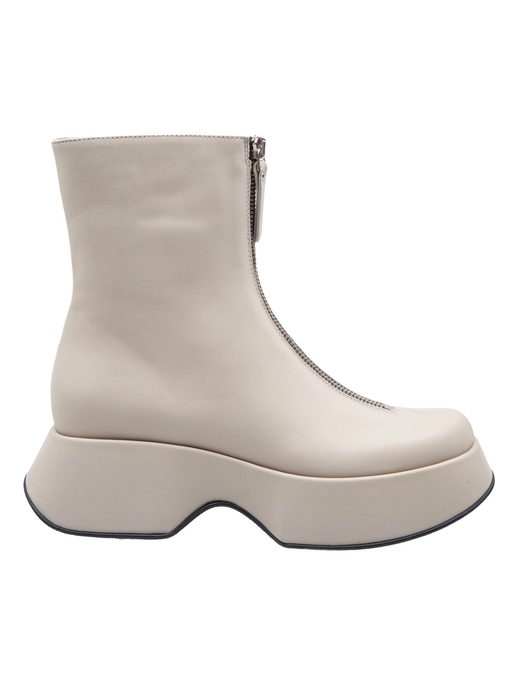 Vic Matié Elodie Ankle Boots In Desert Color Leather