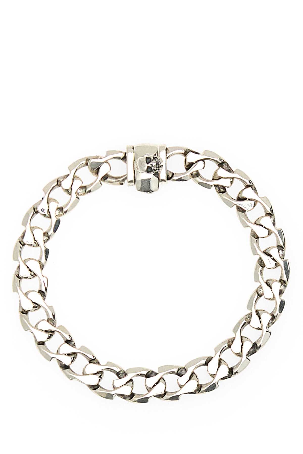 925 Silver Edge Cuban Chain Bracelet