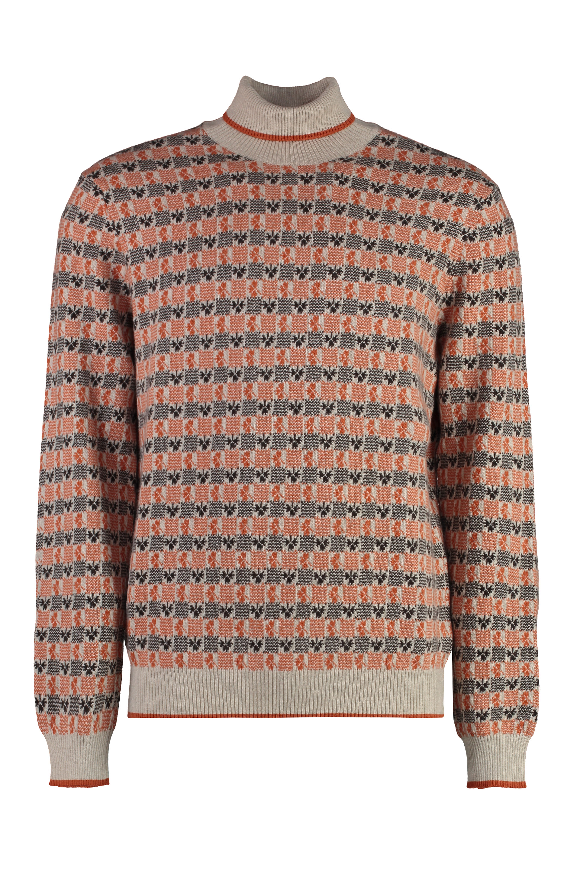 Malo Virgin Wool And Cashmere Pullover In Multicolor