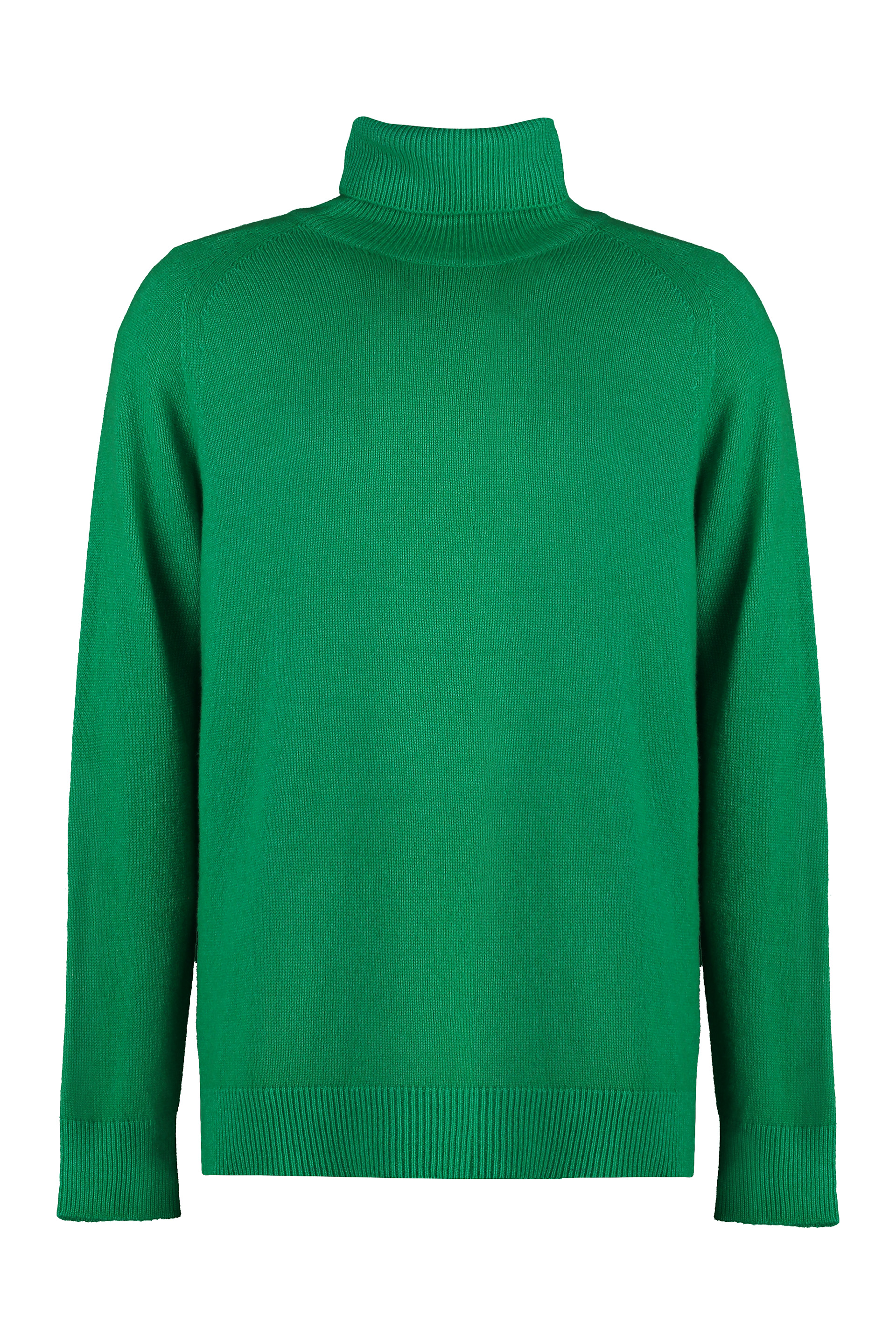 Malo Cashmere Turtleneck Sweater In Green