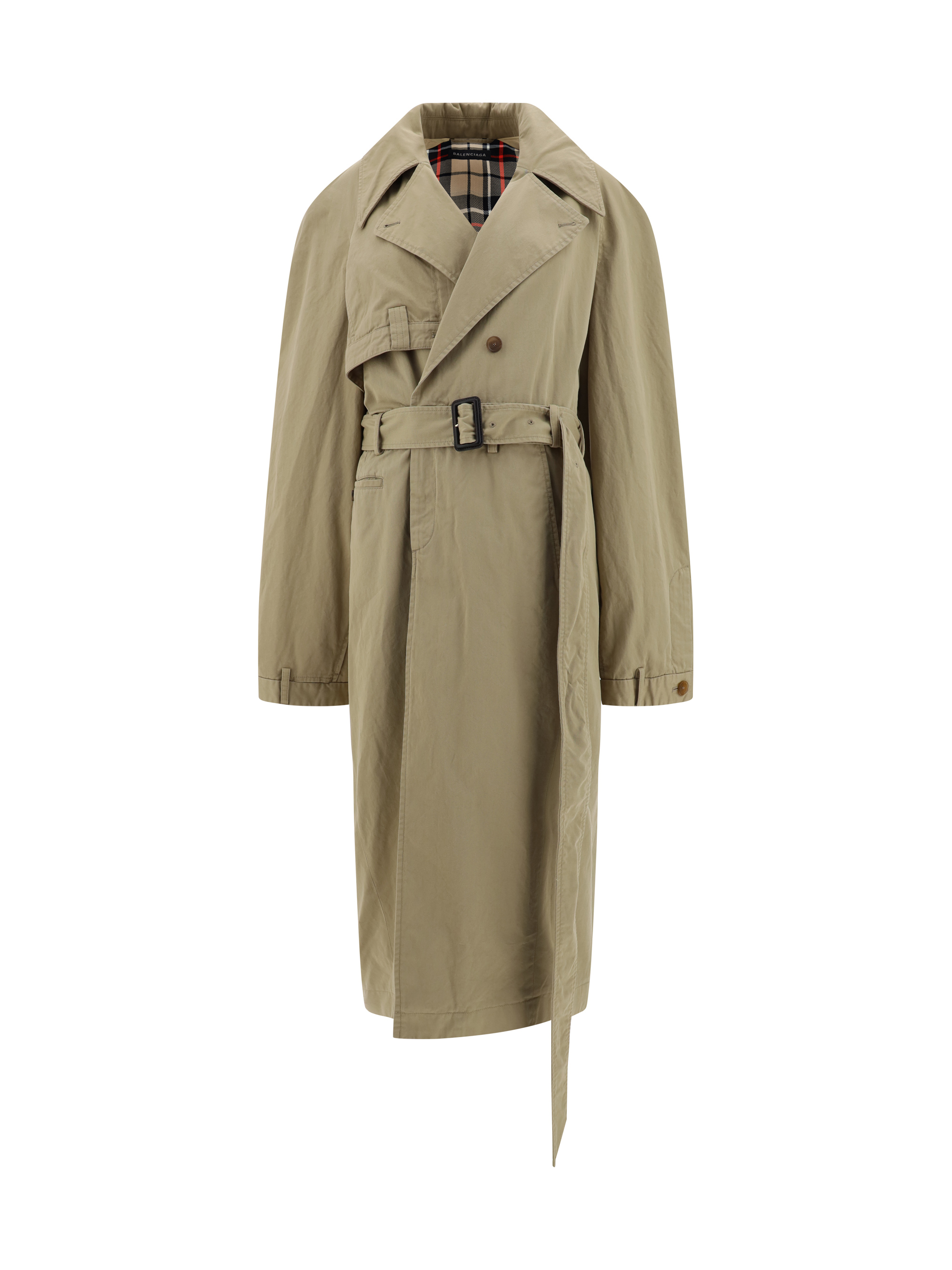 Deconstructed Gabardine Trench Coat