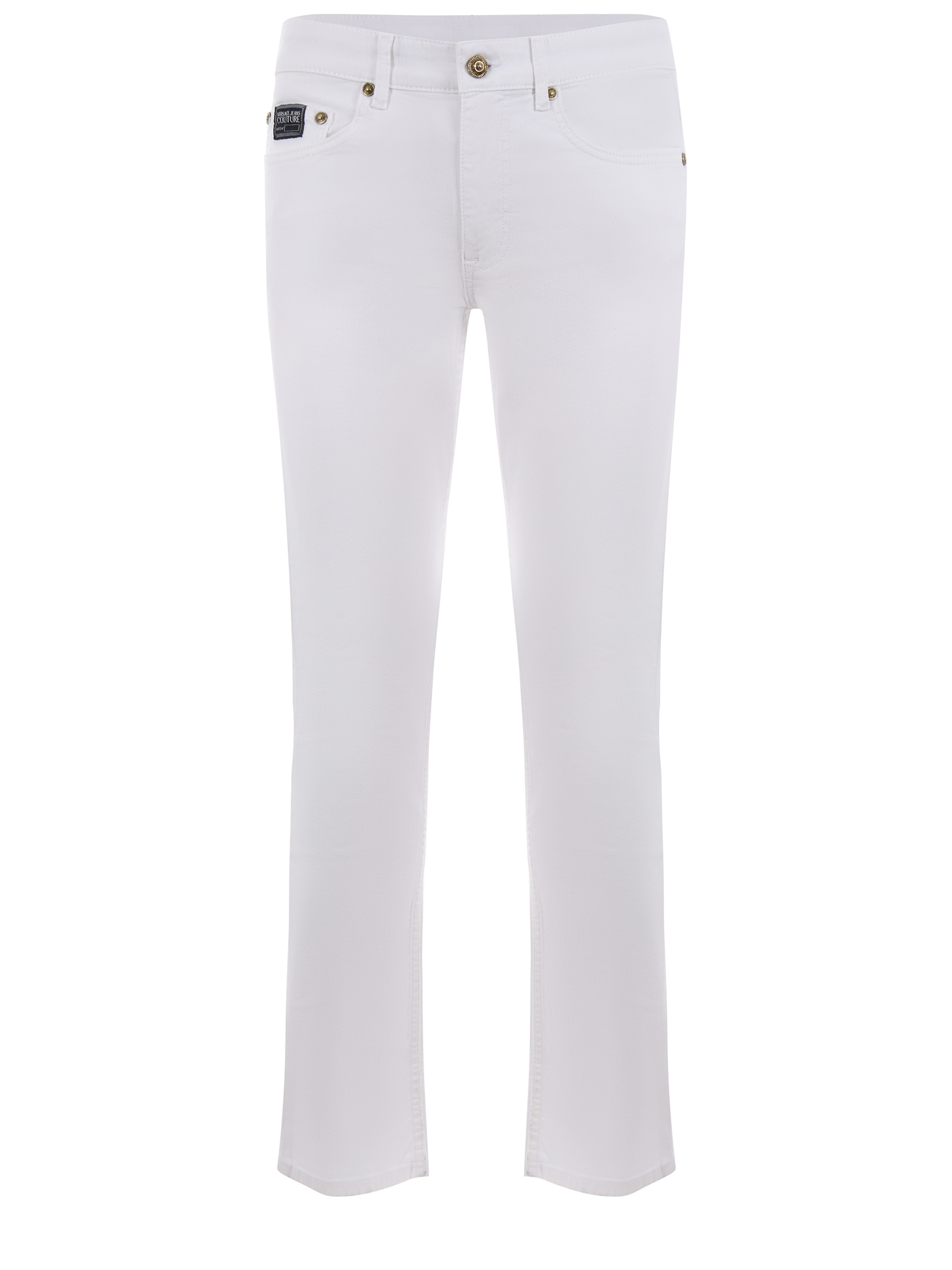 White Straight Trousers