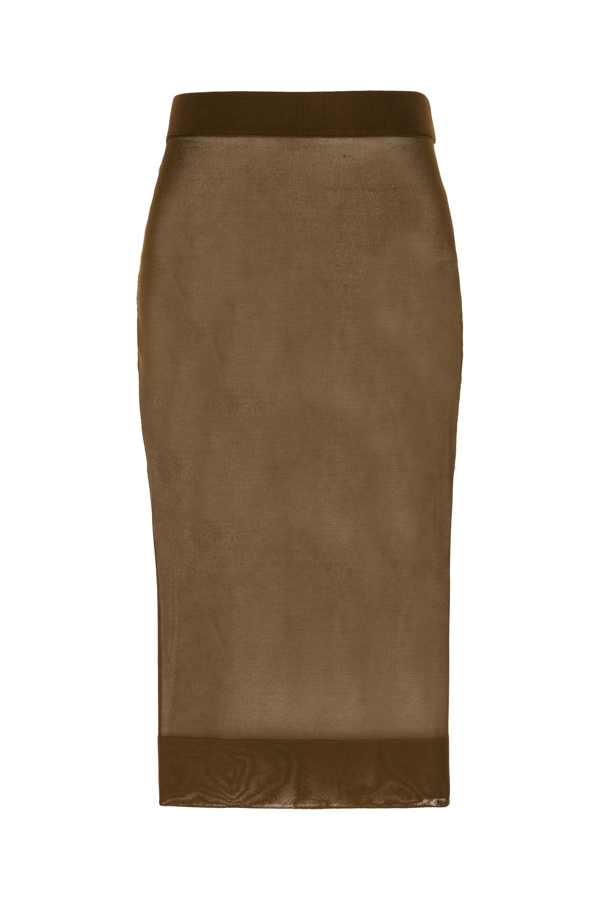 Brown Viscose Skirt