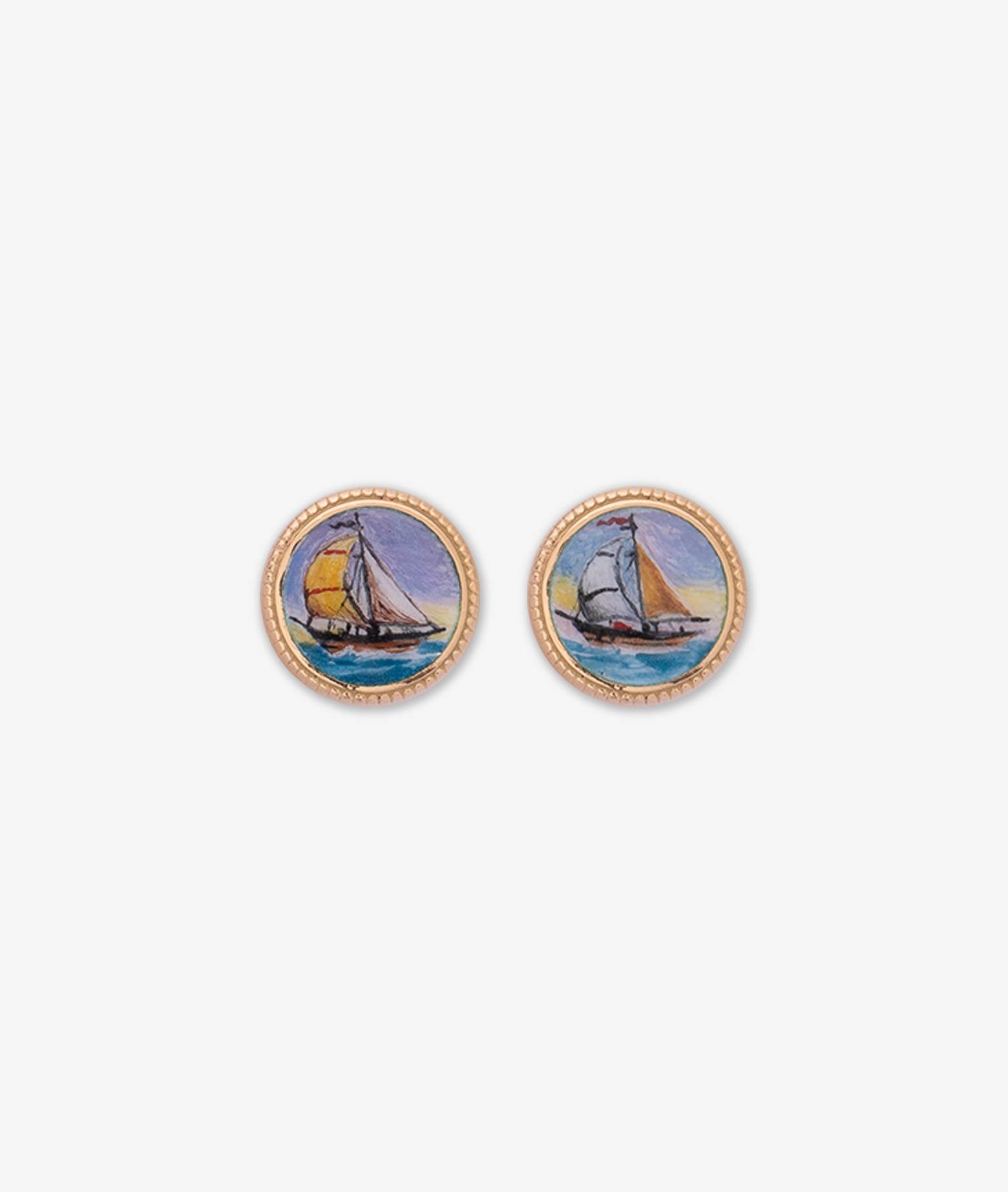 Cufflinks With Sailing Boats Cufflinks