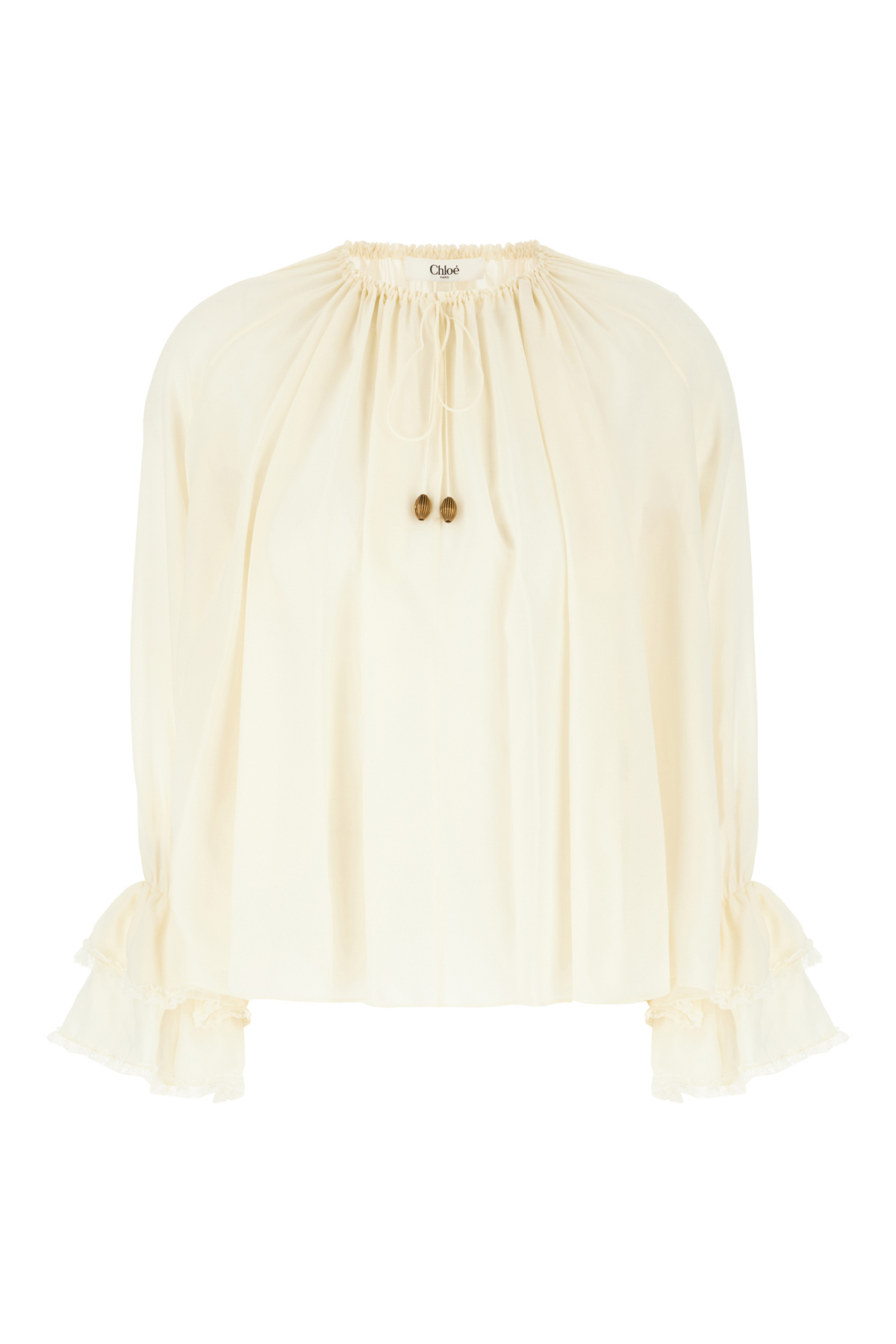 Chloé Cream Silk Blouse