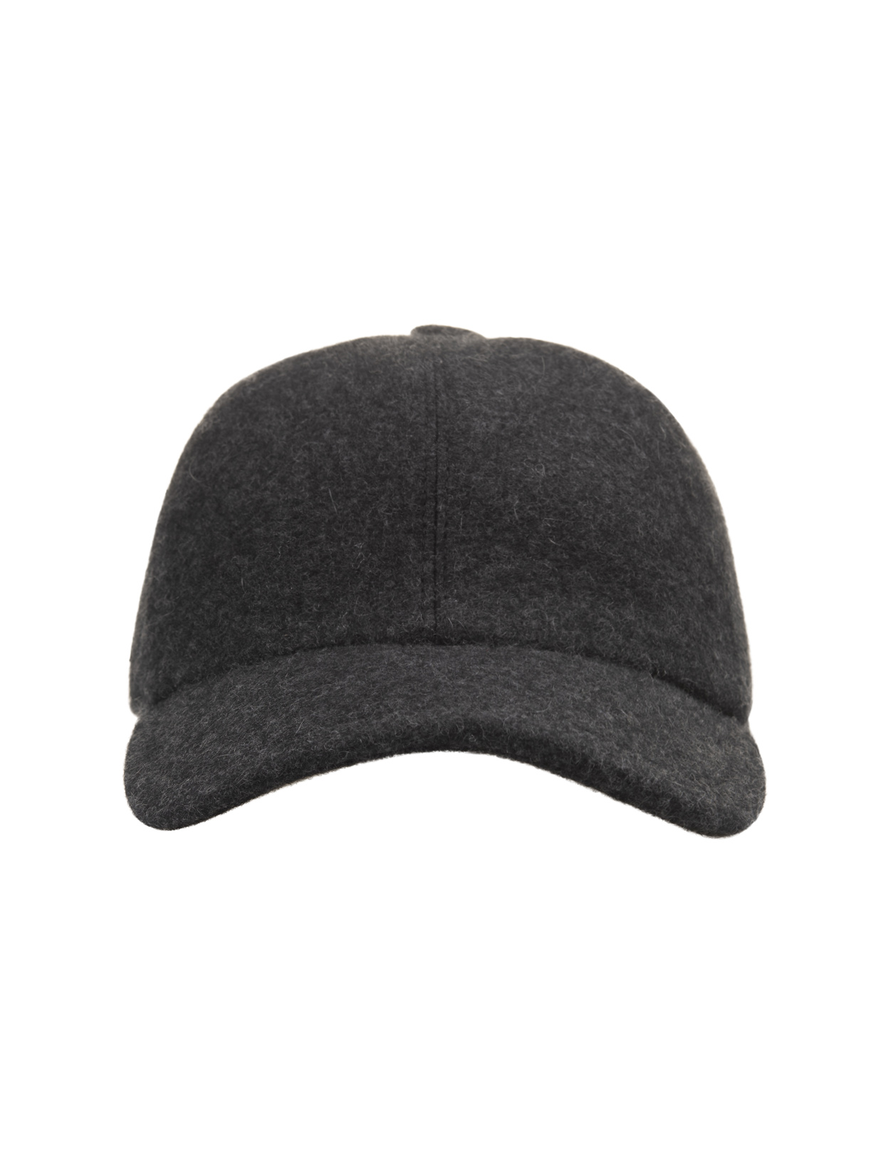 Anthracite Cashmere Felt Baseball Hat