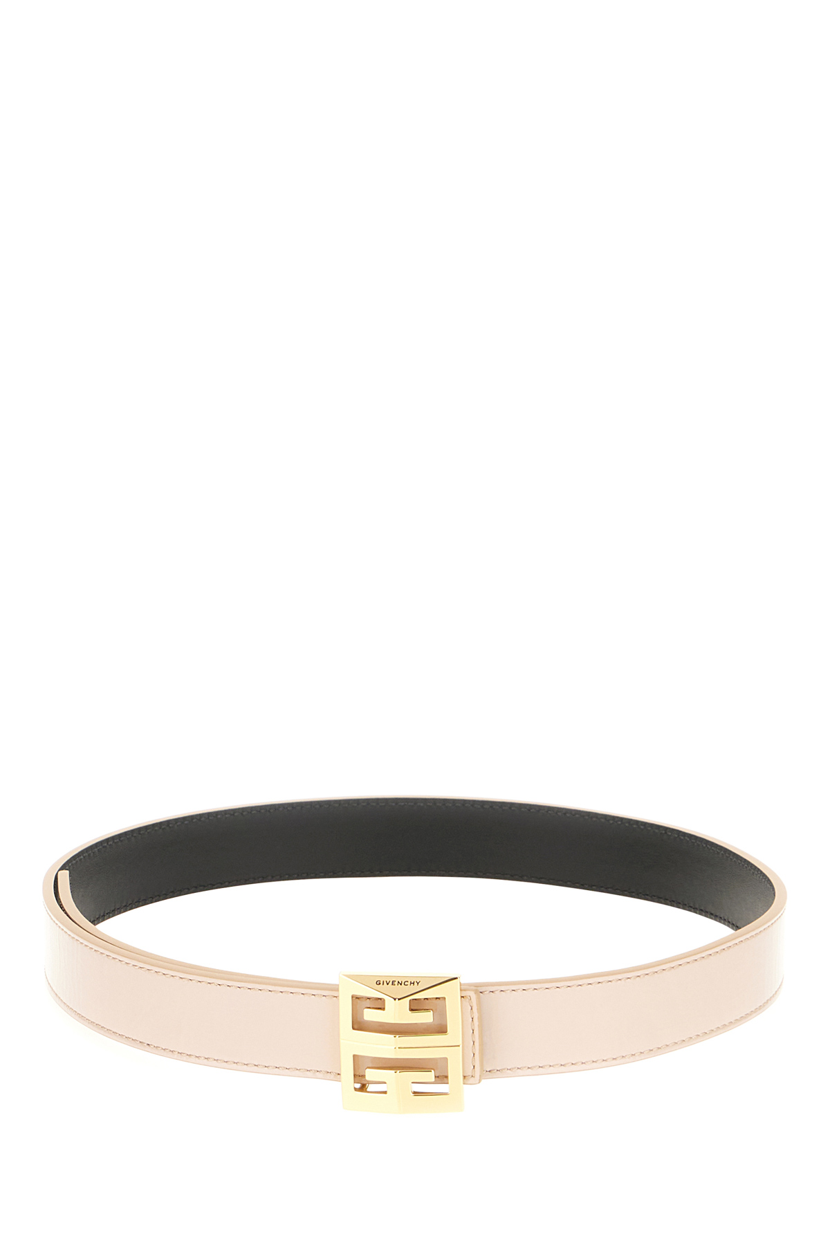 Powder Pink Leather Belt