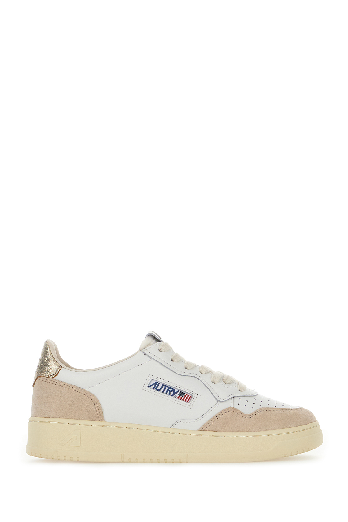 White Leather Medalist Sneakers