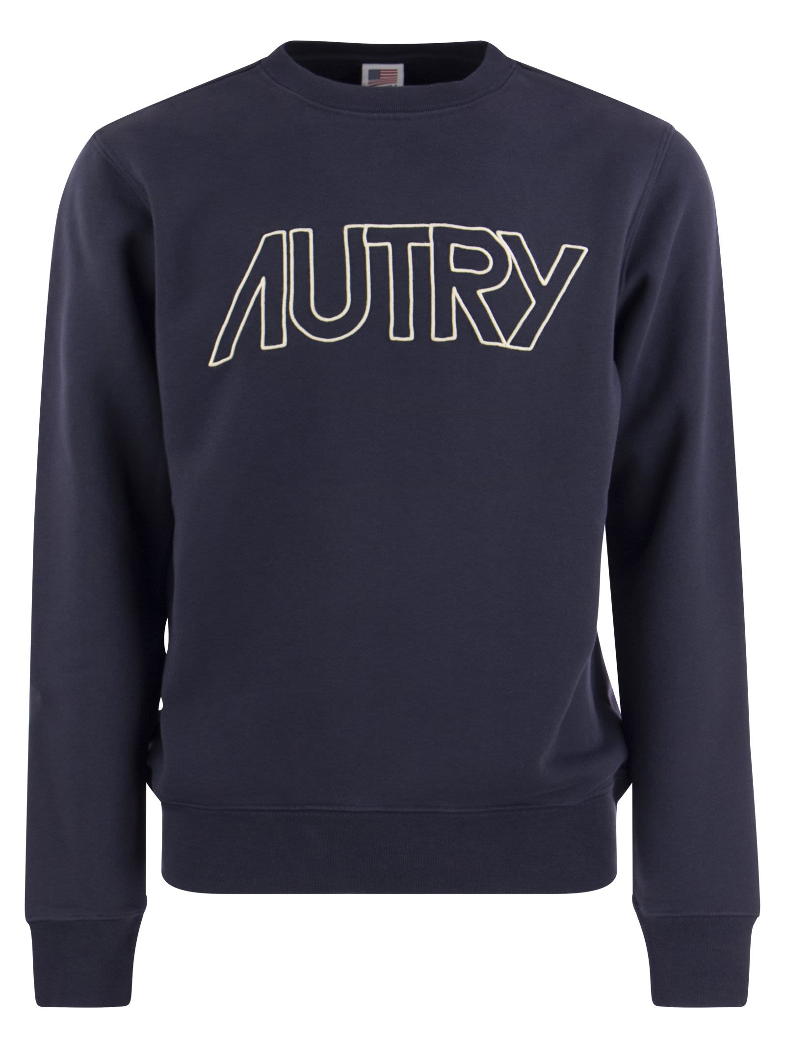 Crew-neck Sweatshirt With Logo Embroidery