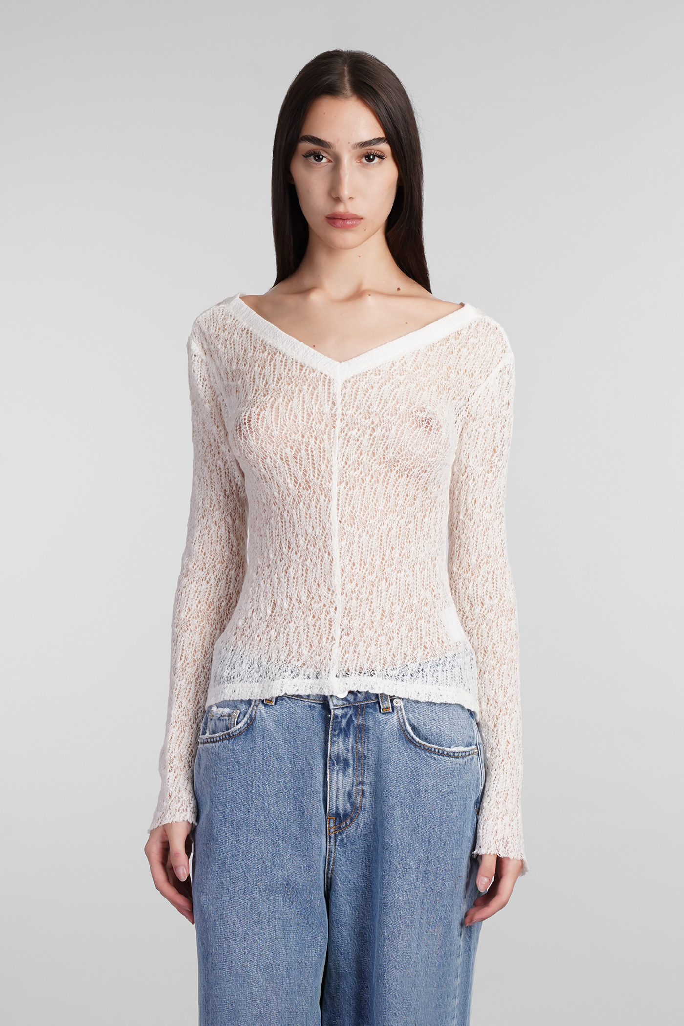 Maeve Top Topwear In Beige Wool