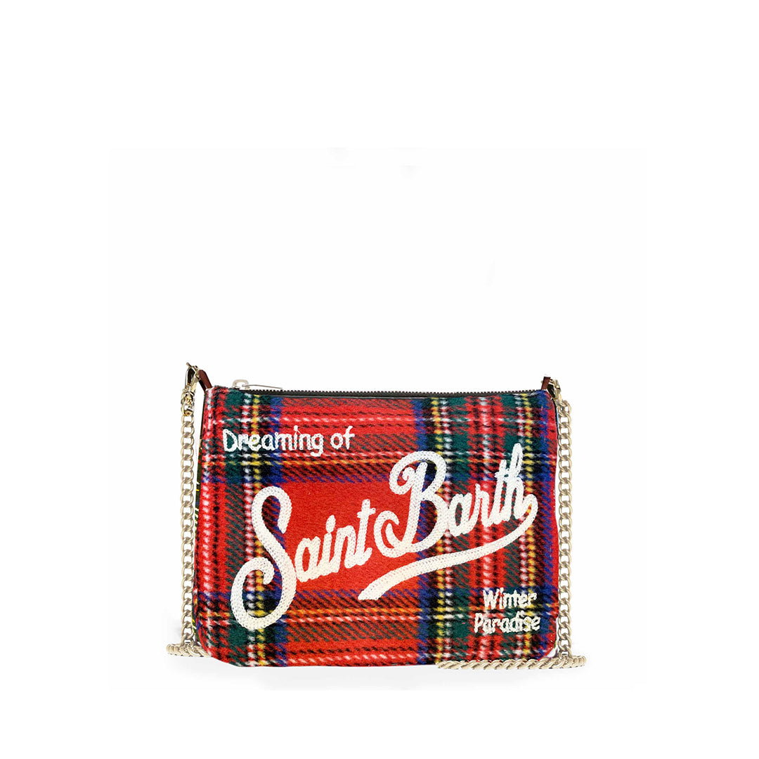 Parisienne Red Tartan Cross-body Pouch Bag