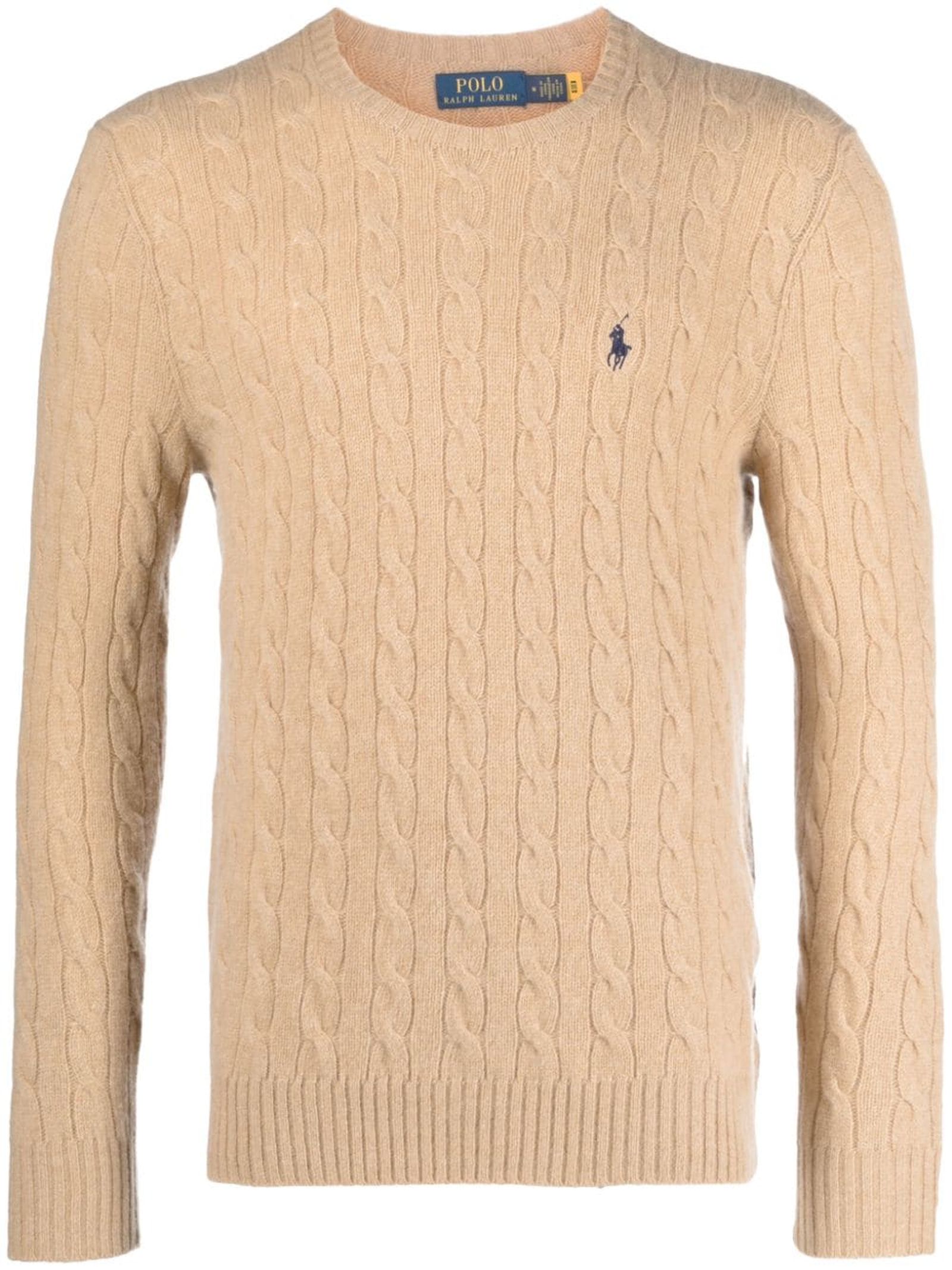 Beige Wool And Cashmere Jumper