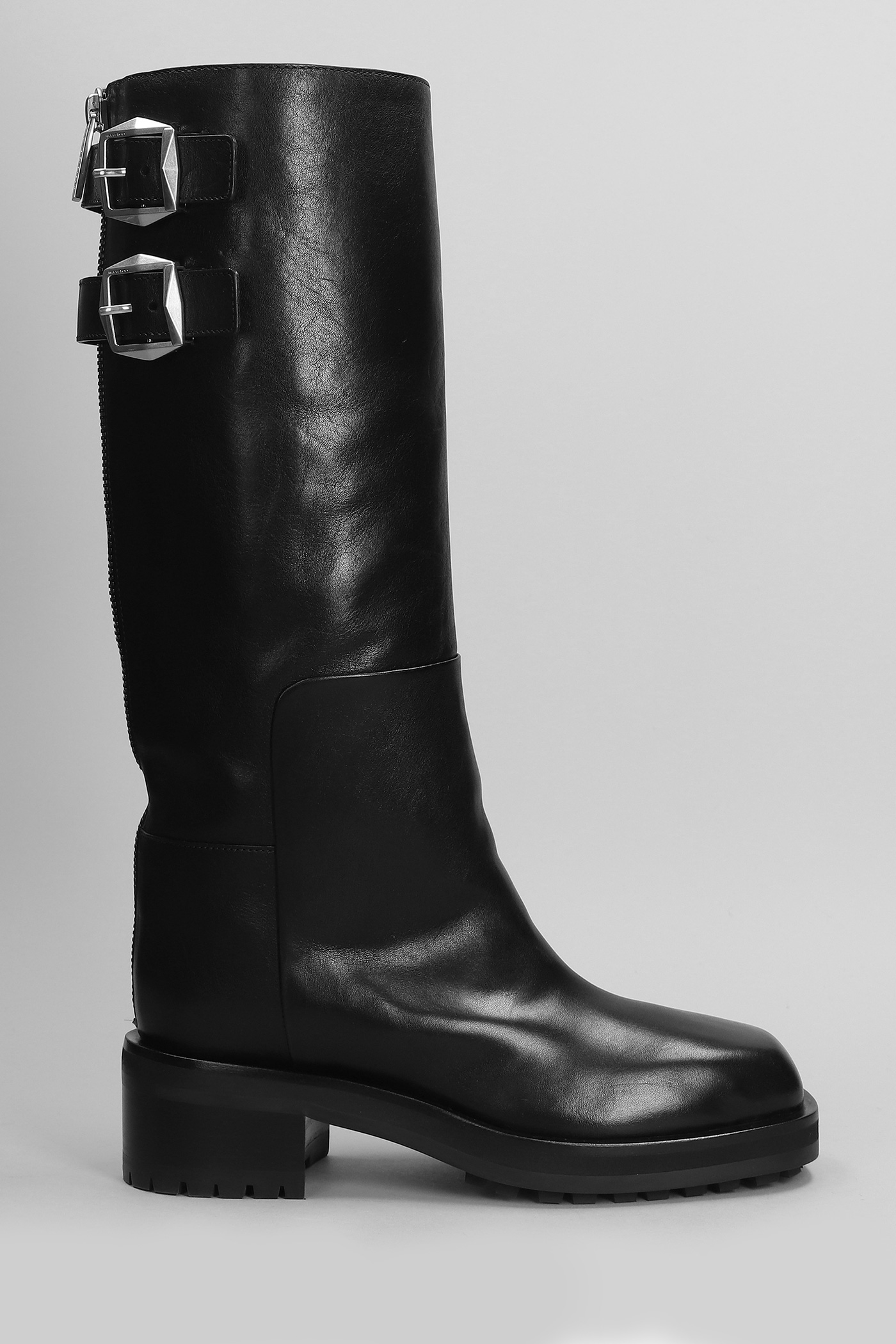 Brooklyn Kb 50 High Heels Boots In Black Leather