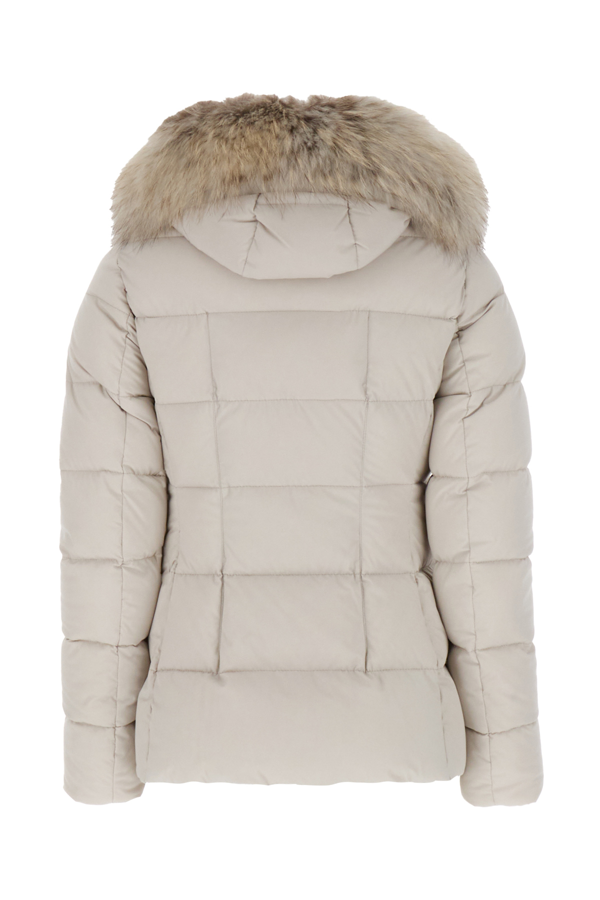 Moorer Light Grey Nylon Blend Down Jacket In U0119