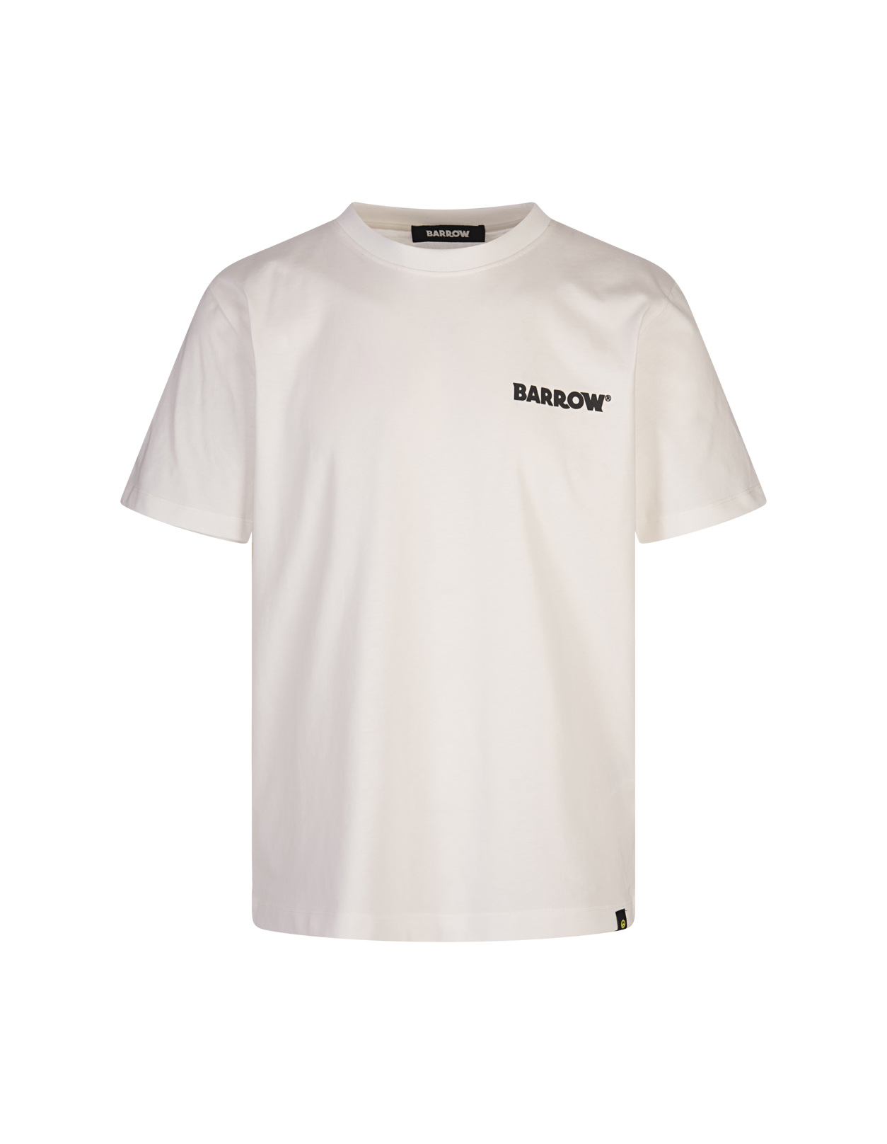 White T-shirt With Logo And Smile