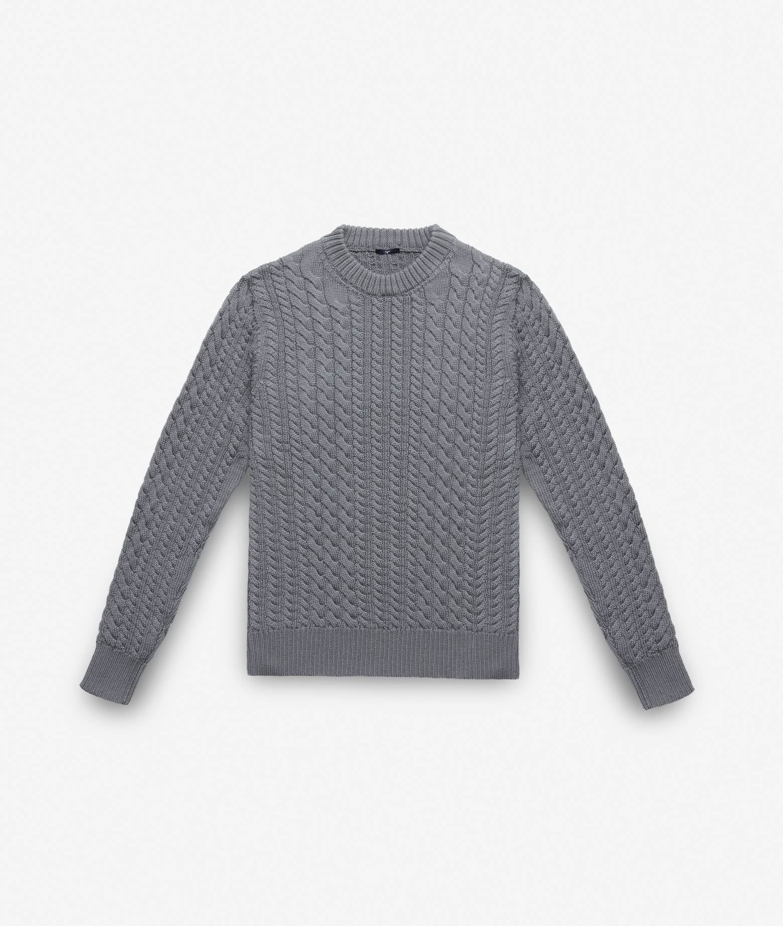 Cable Knit Sweater Col Du Pillon Sweater