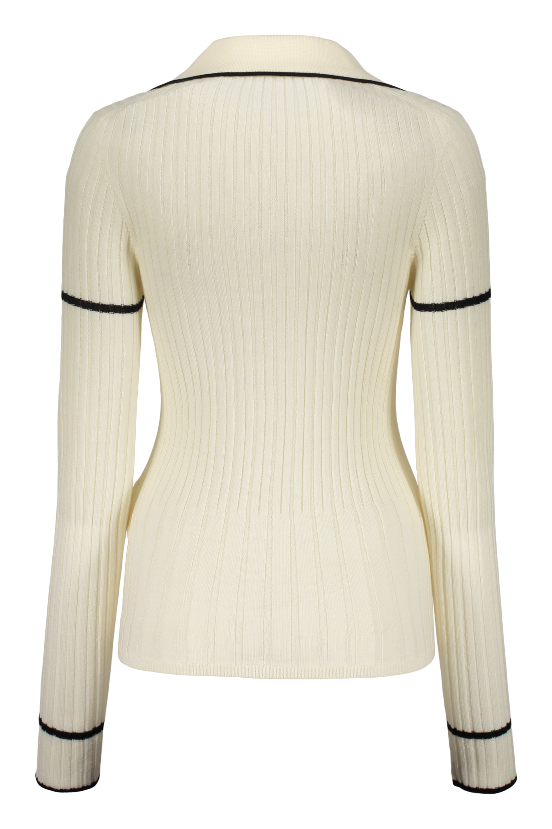 Low Classic Merino Wool Sweater In Ivory