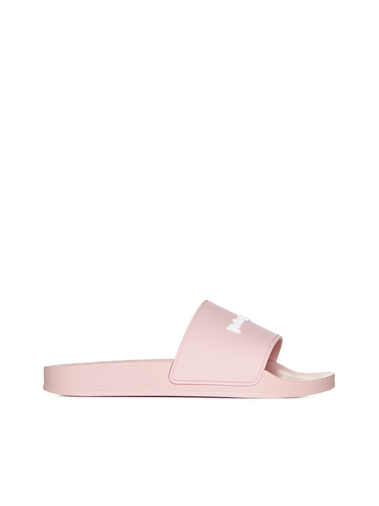 Pink And White Rubber Slides