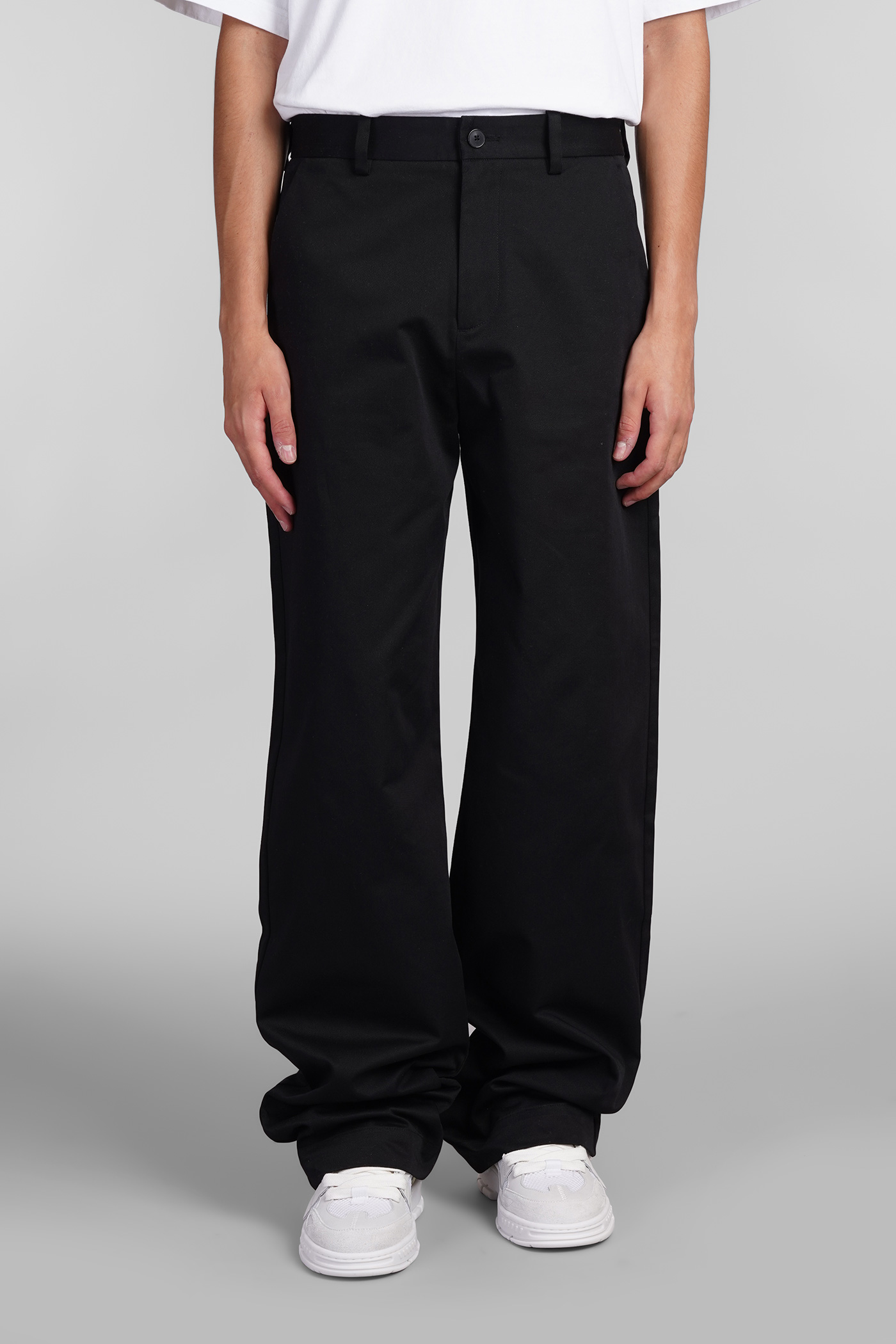 Pants In Black Cotton