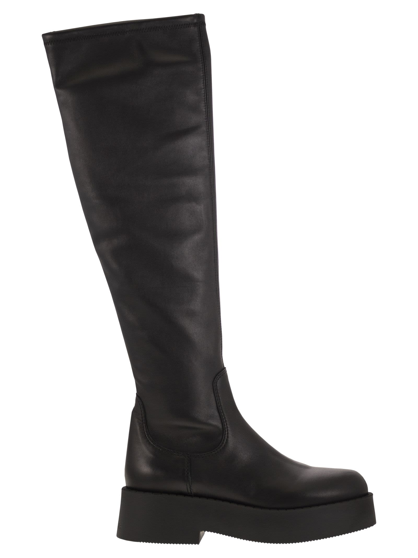 M6832 - High Leather Boots