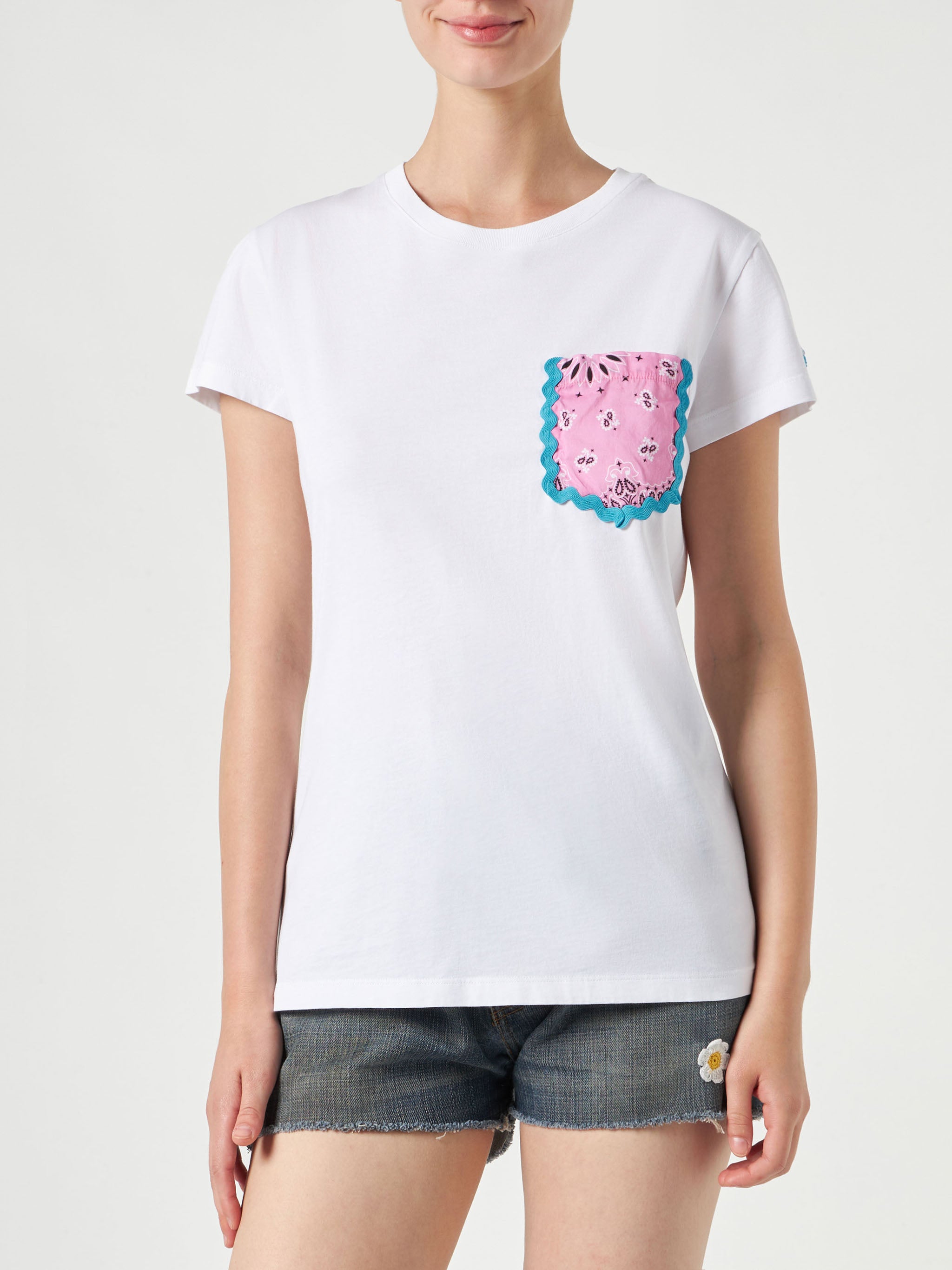 Woman Cotton T-shirt With Pocket