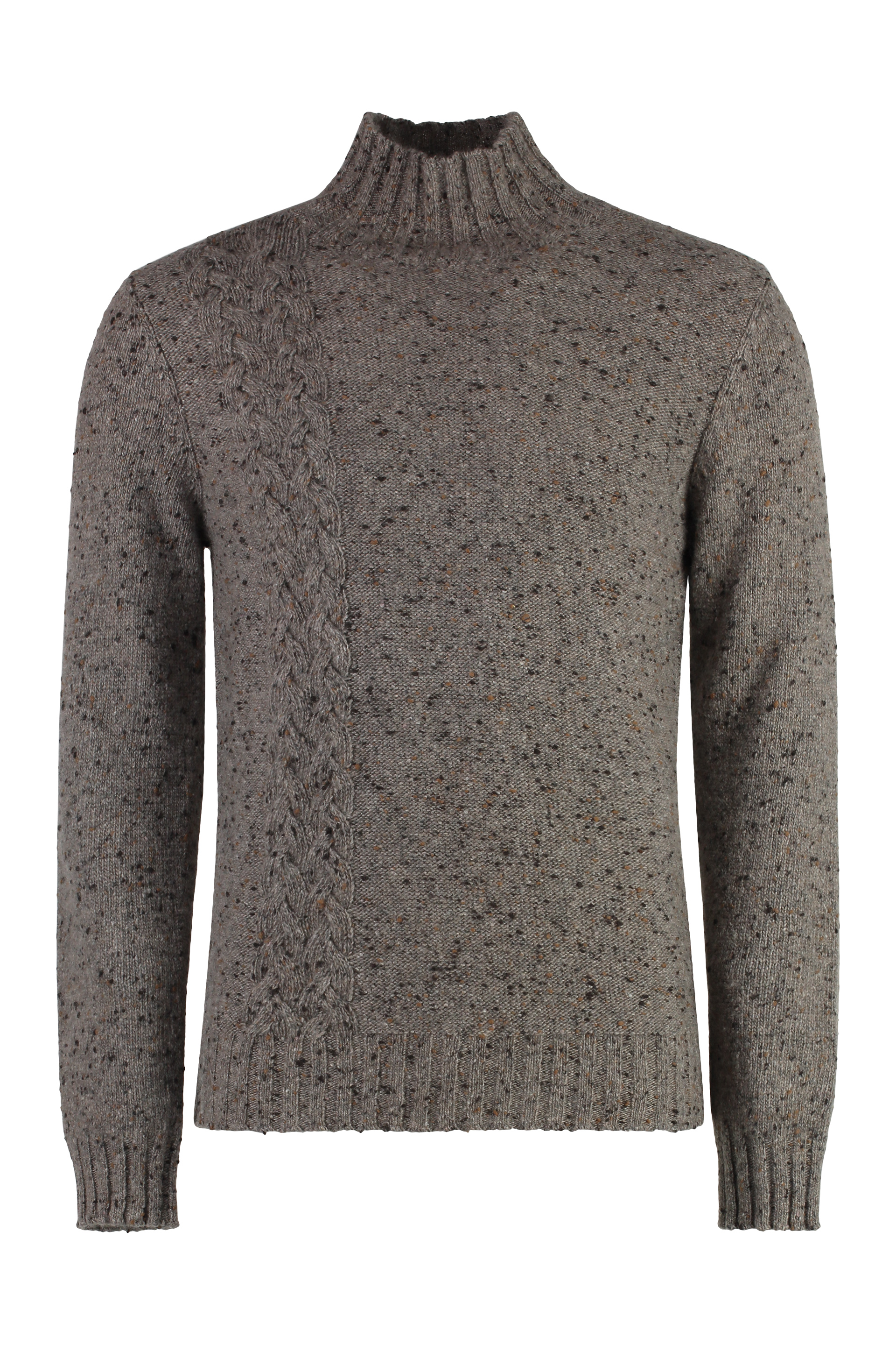 Malo Cashmere Turtleneck Sweater In Grey