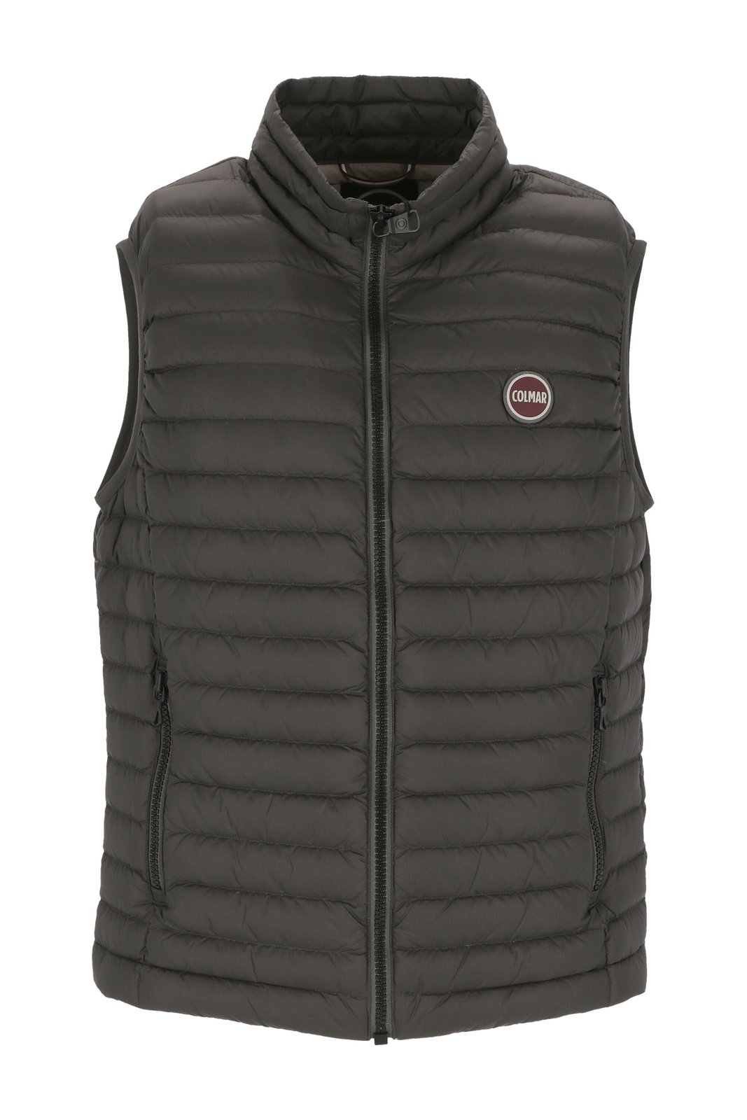 Logo-patch Zipped Padded Gilet