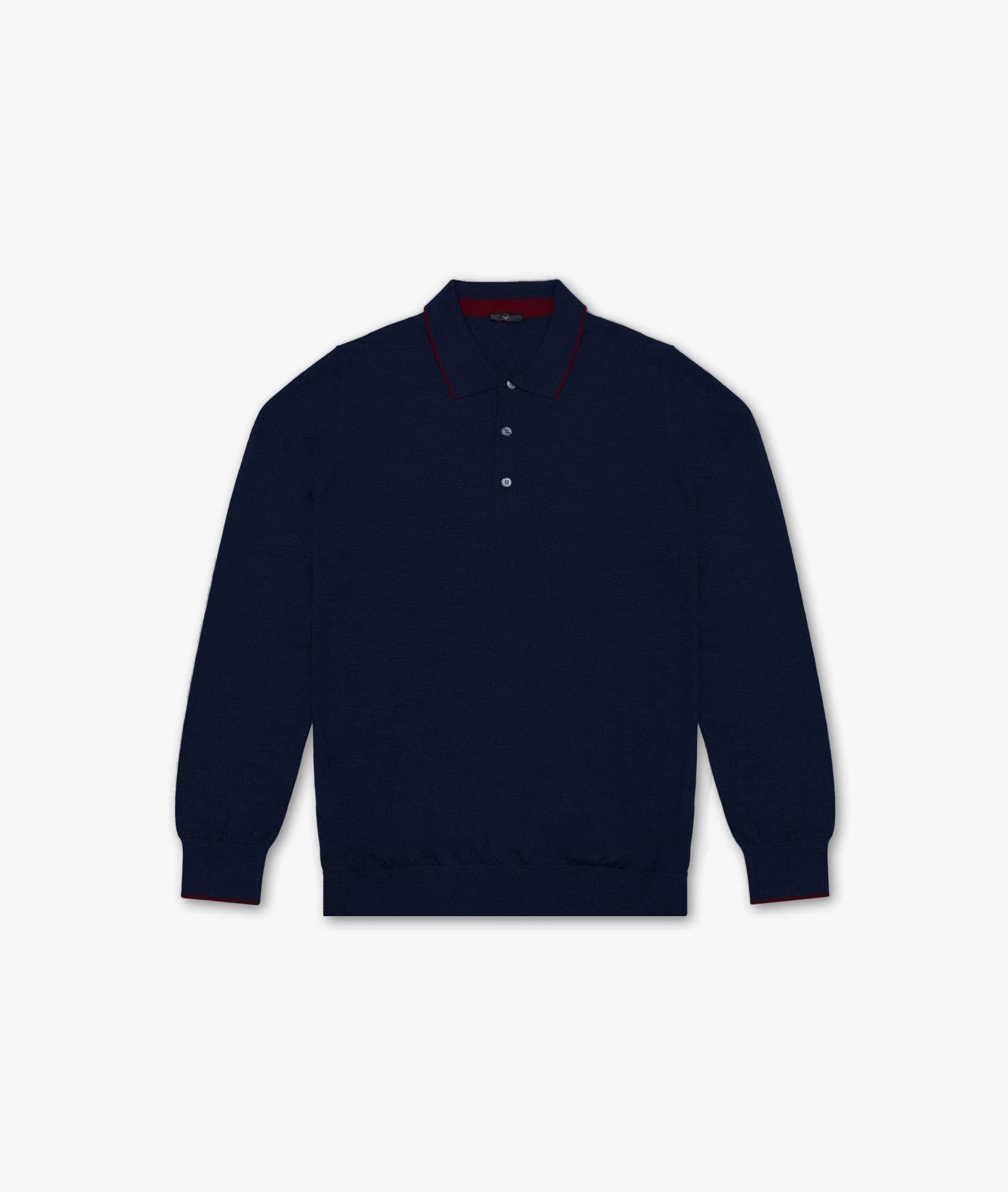 Long Sleeve Polo Shirt Sweater