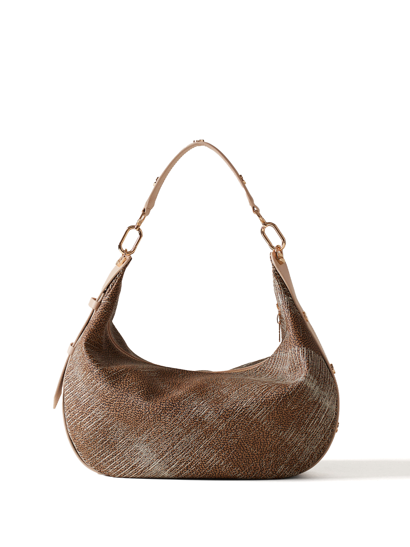 Oyster Hobo Medium Canvas Shoulder Bag