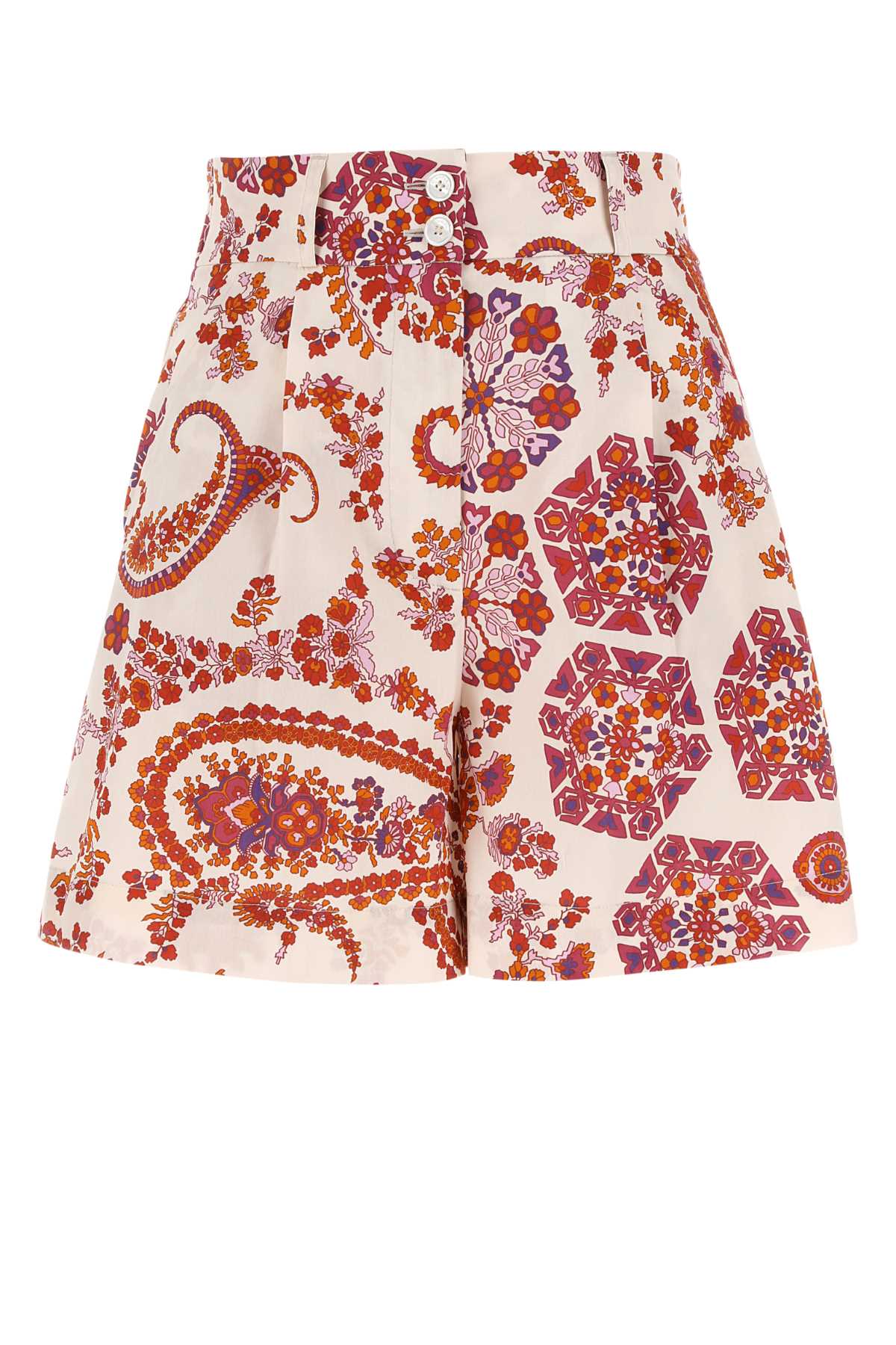 Printed Cotton Shorts